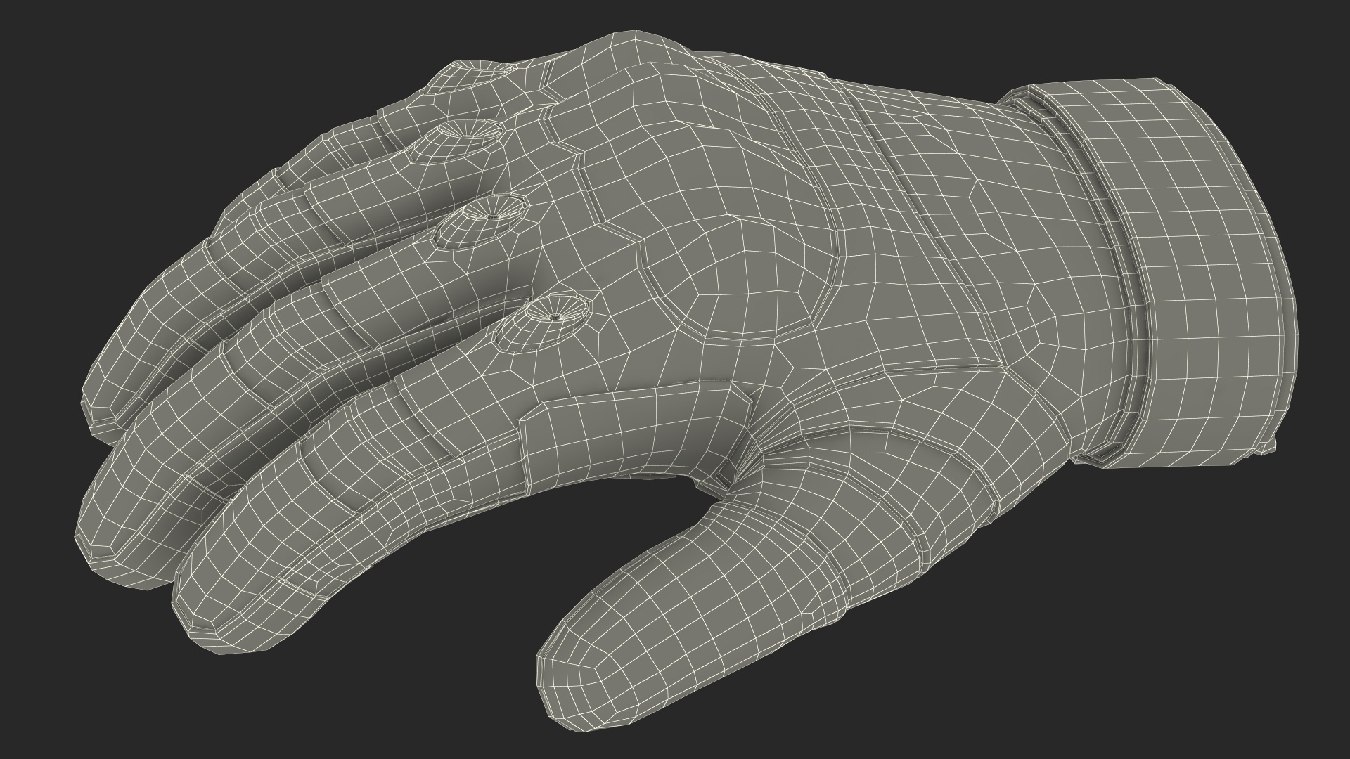 3D model Military Gear Gloves