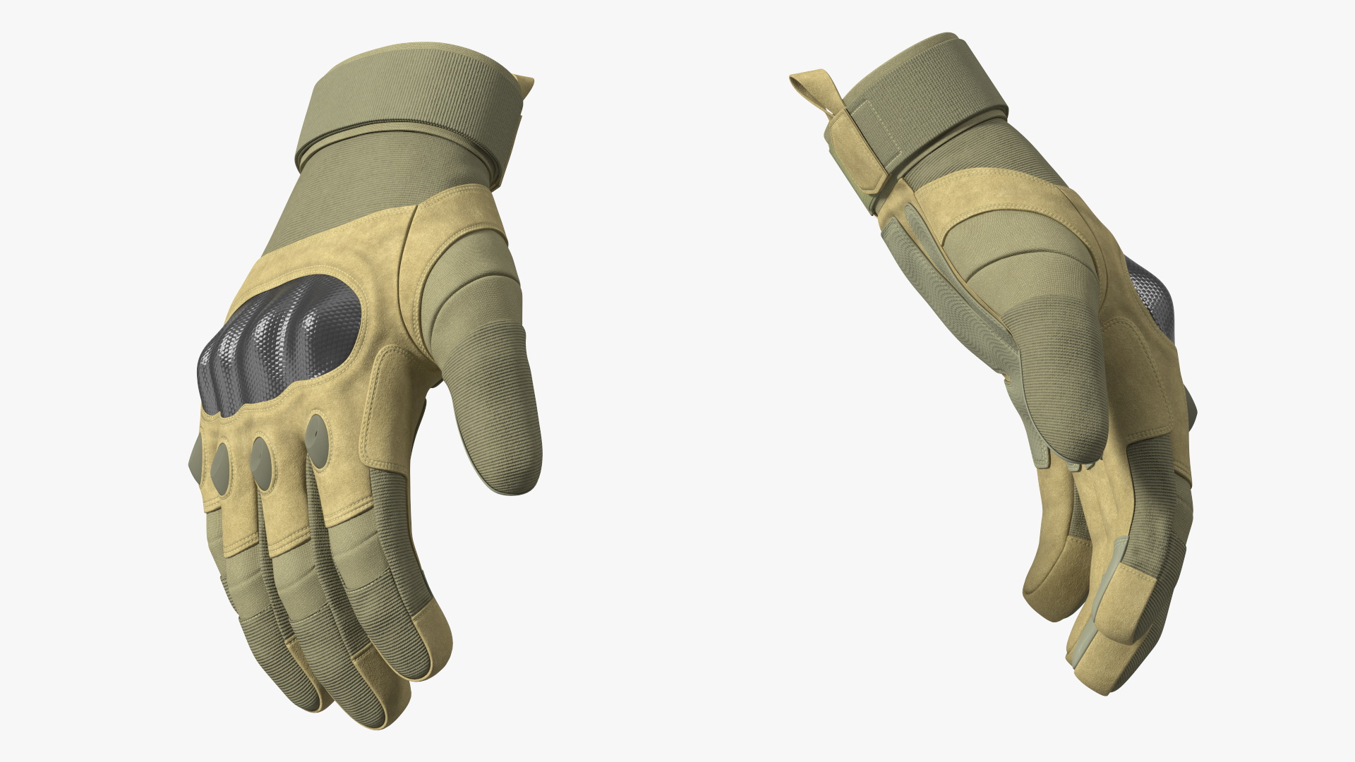3D model Military Gear Gloves