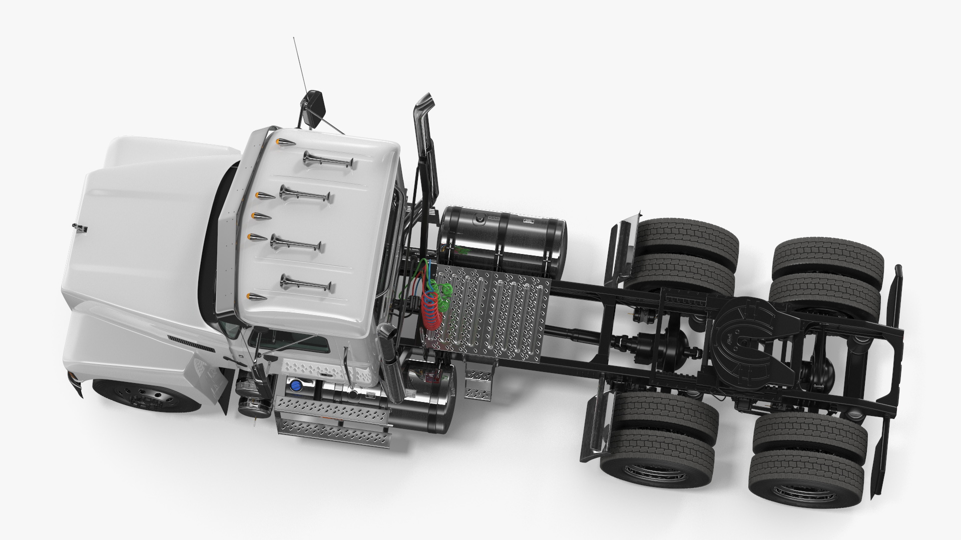 Mack Cargo Truck White 3D