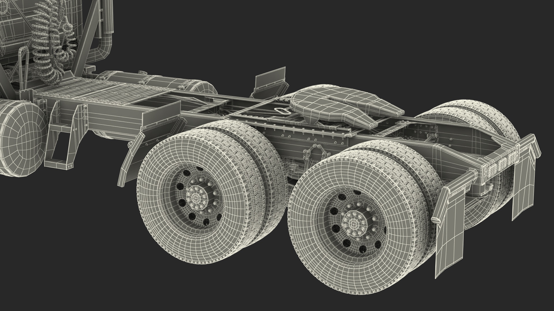 Mack Cargo Truck White 3D