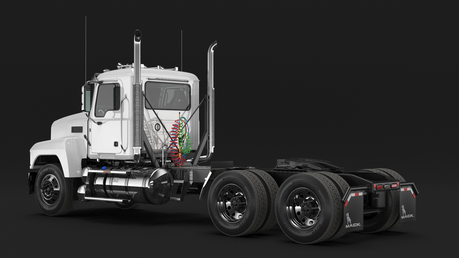 Mack Cargo Truck White 3D