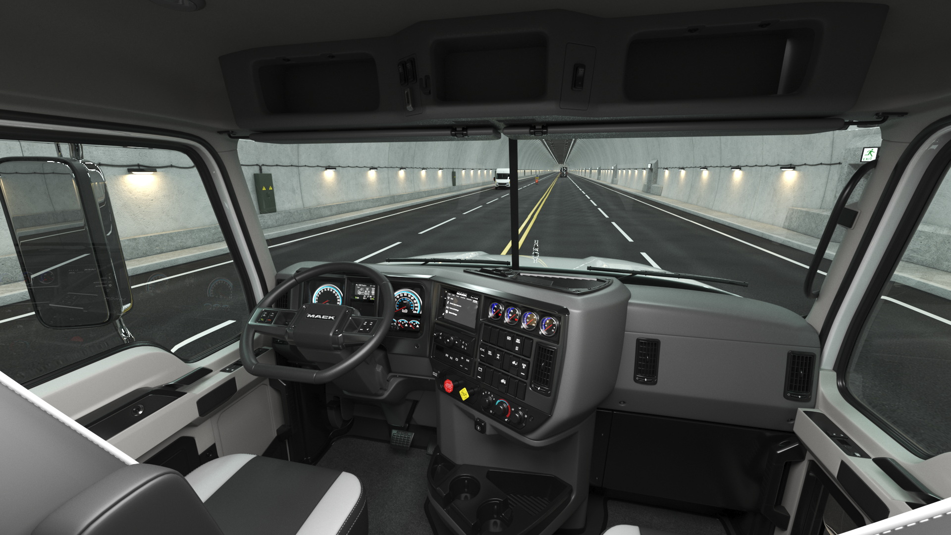 Mack Cargo Truck White 3D