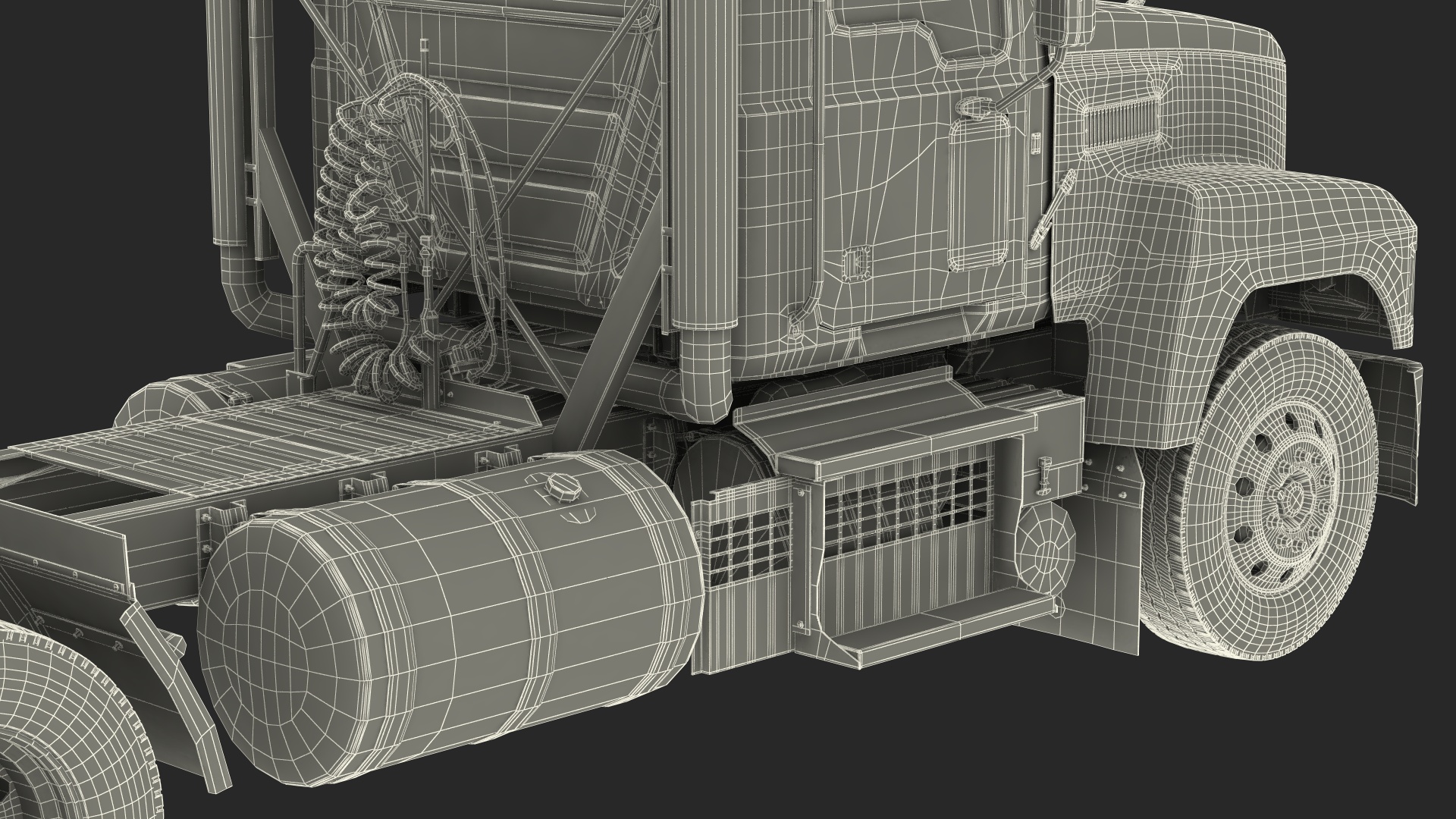 Mack Cargo Truck White 3D