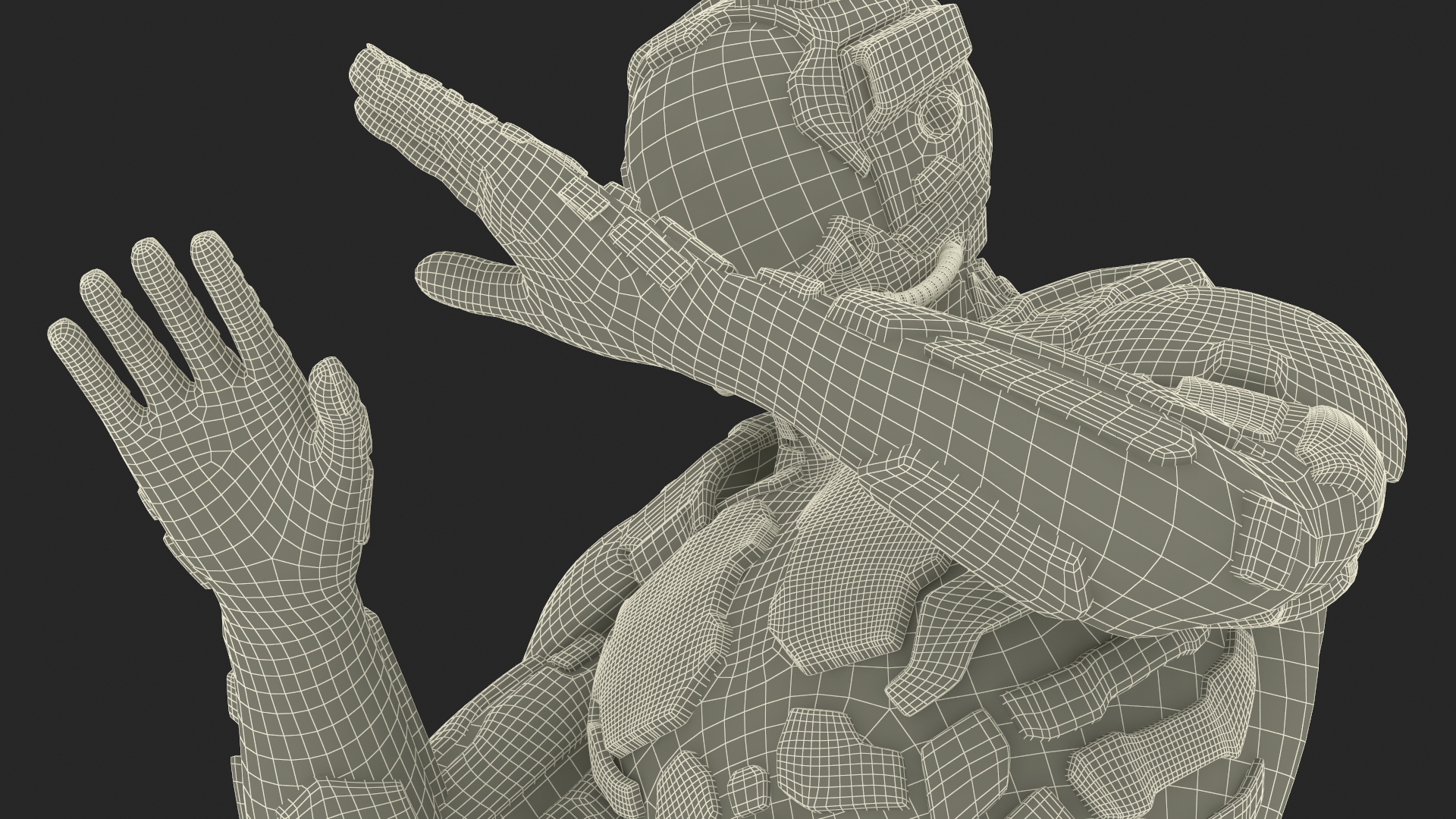 3D Futuristic Armored Soldier Character