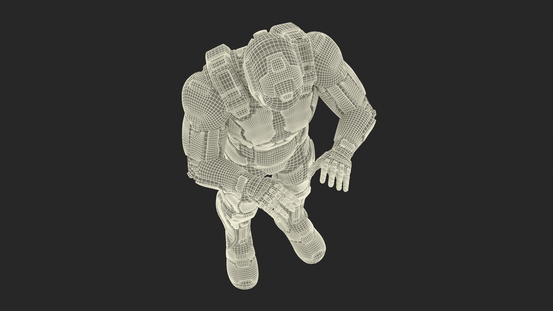 3D Futuristic Armored Soldier Character