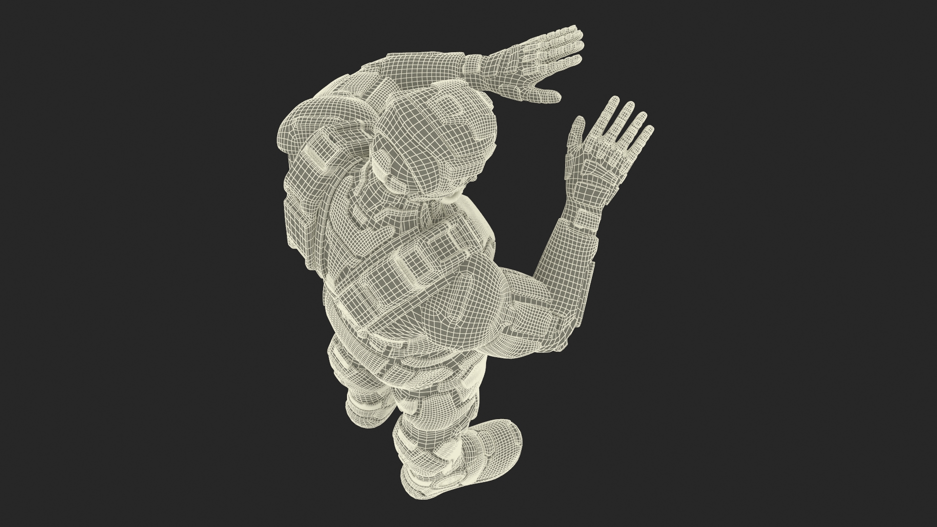 3D Futuristic Armored Soldier Character