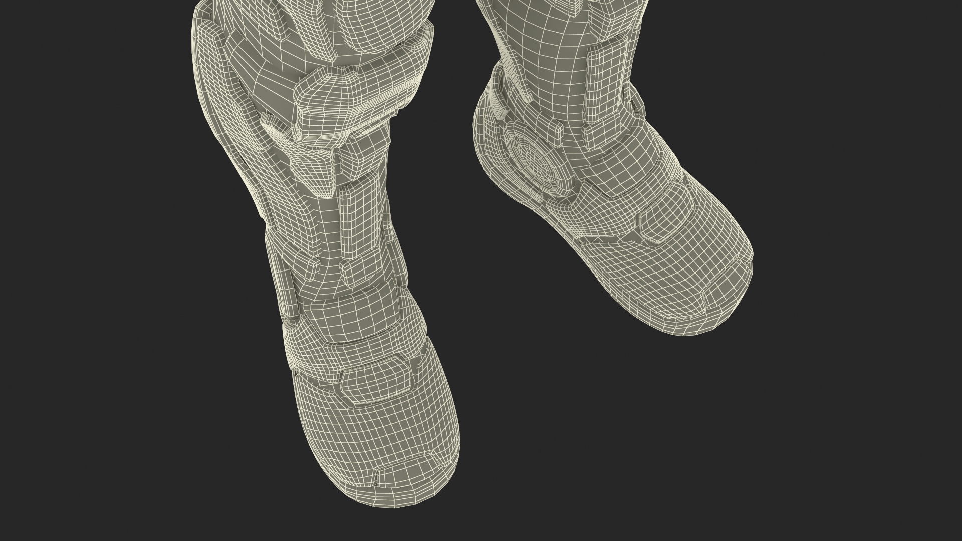 3D Futuristic Armored Soldier Character