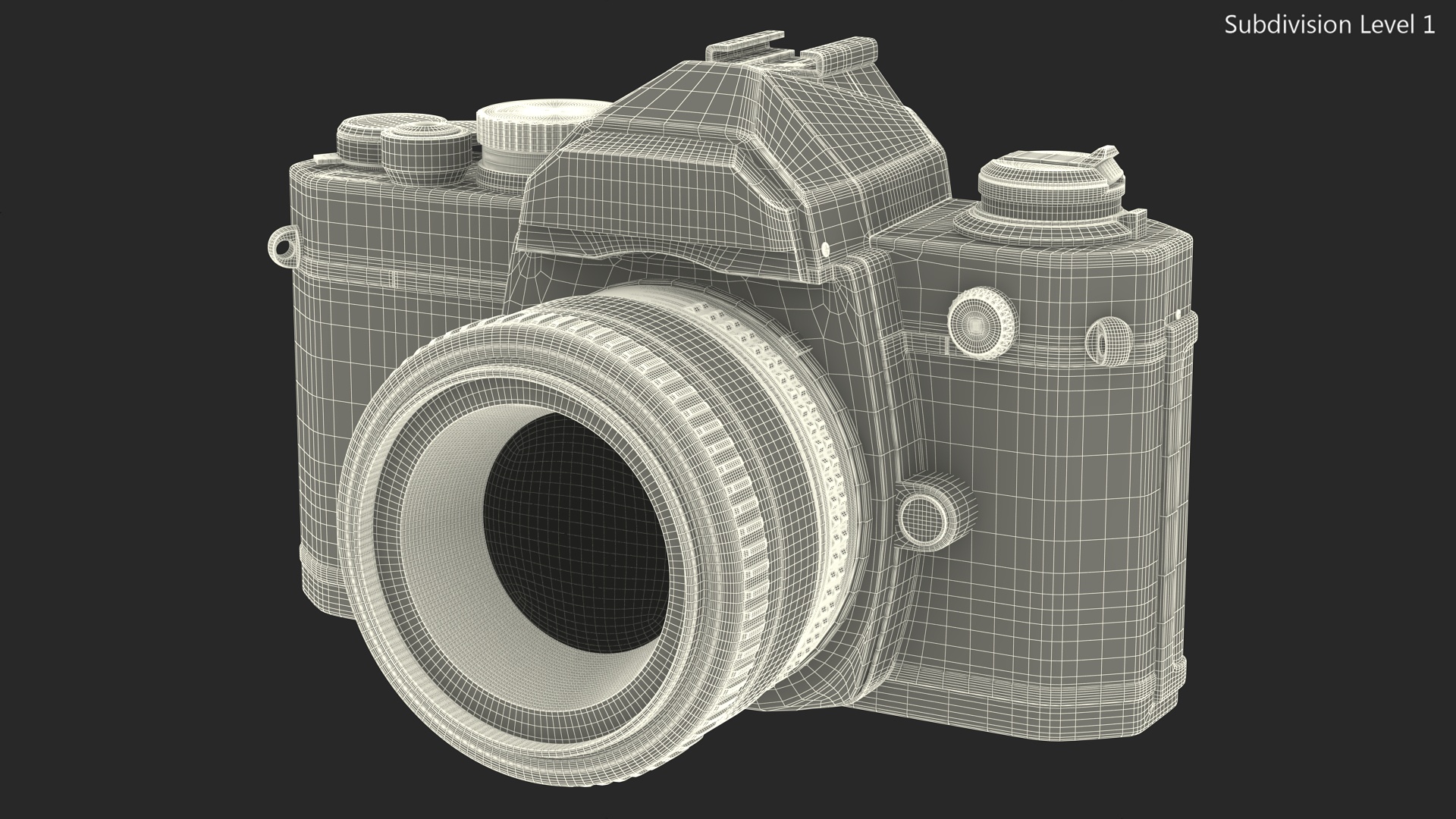 Vintage 35mm Film Camera 3D model