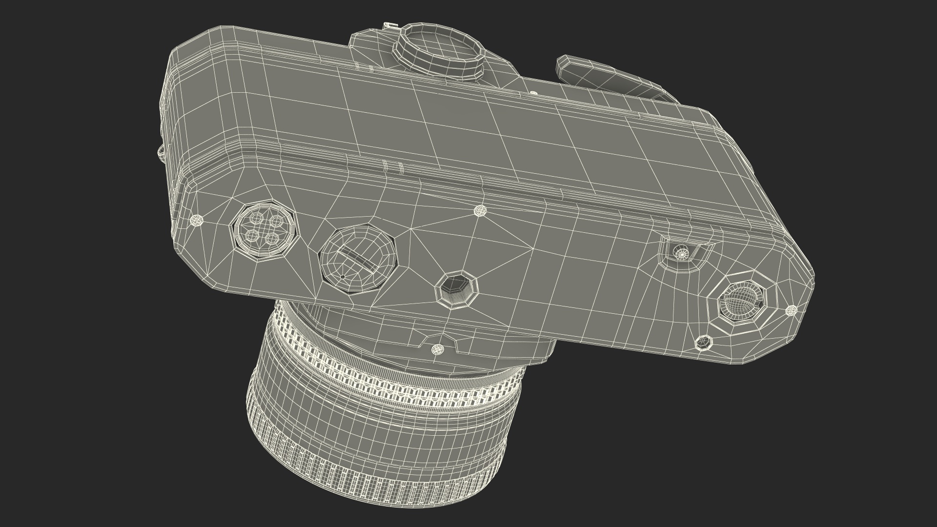 Vintage 35mm Film Camera 3D model