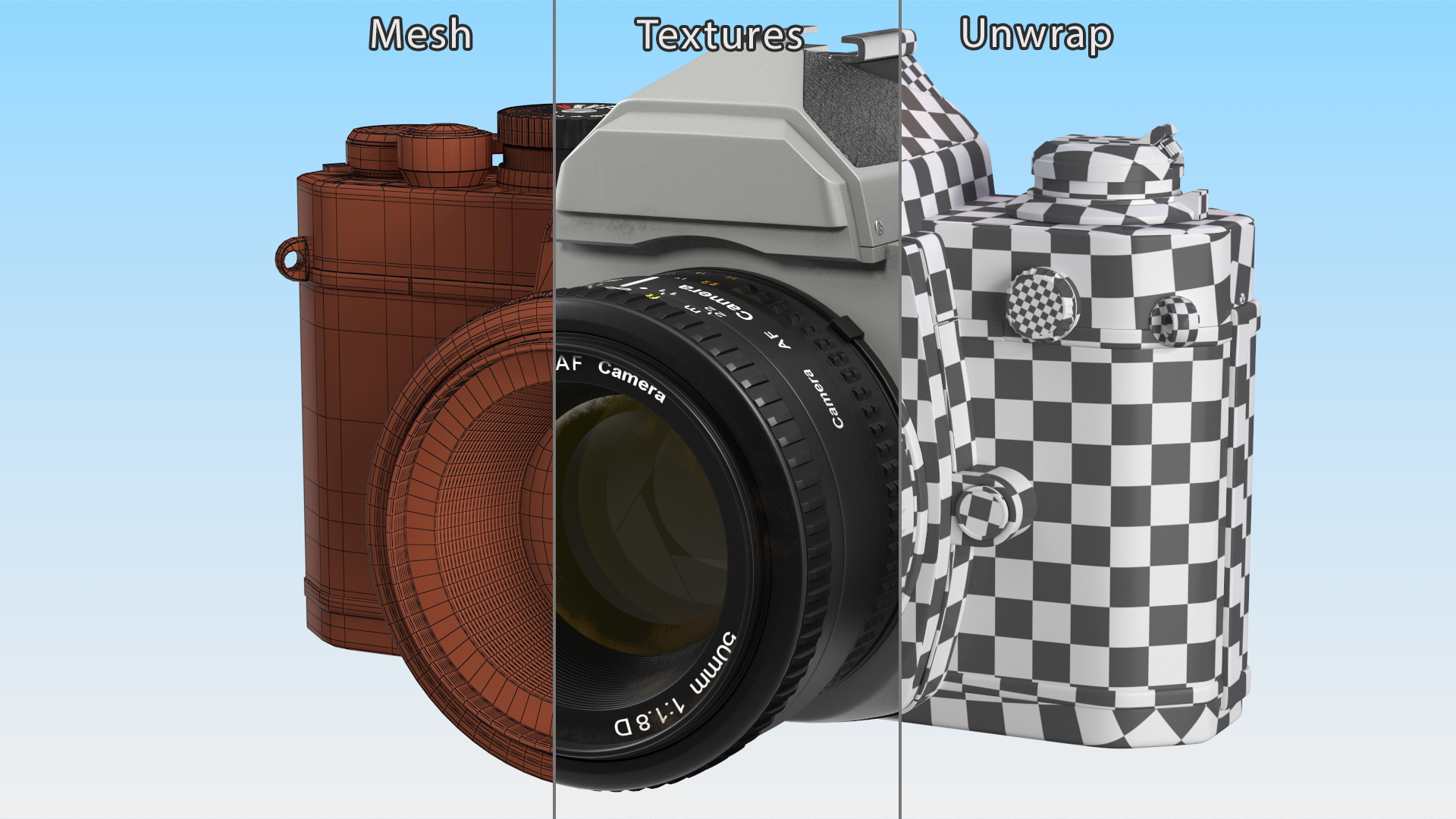 Vintage 35mm Film Camera 3D model