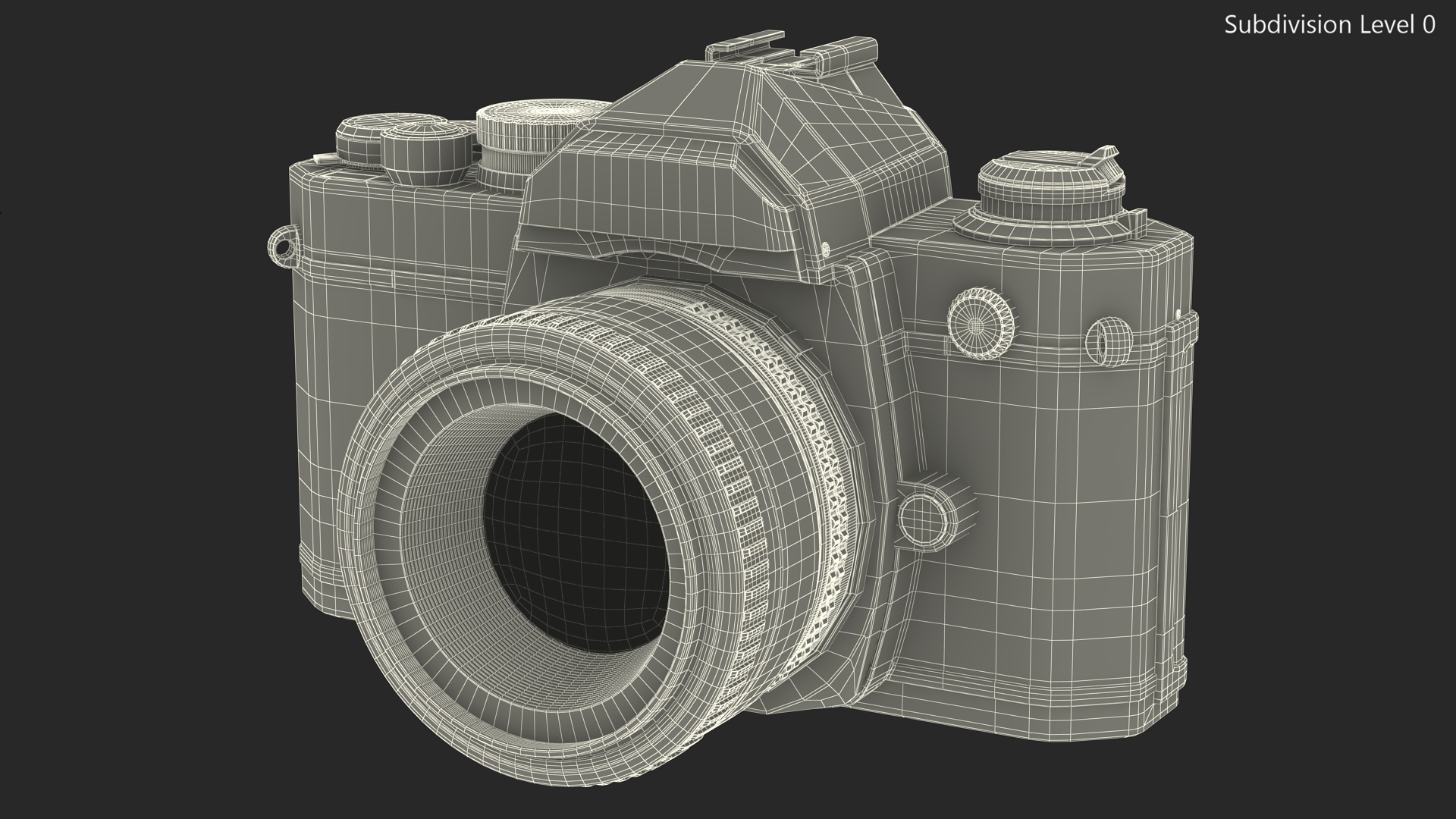 Vintage 35mm Film Camera 3D model