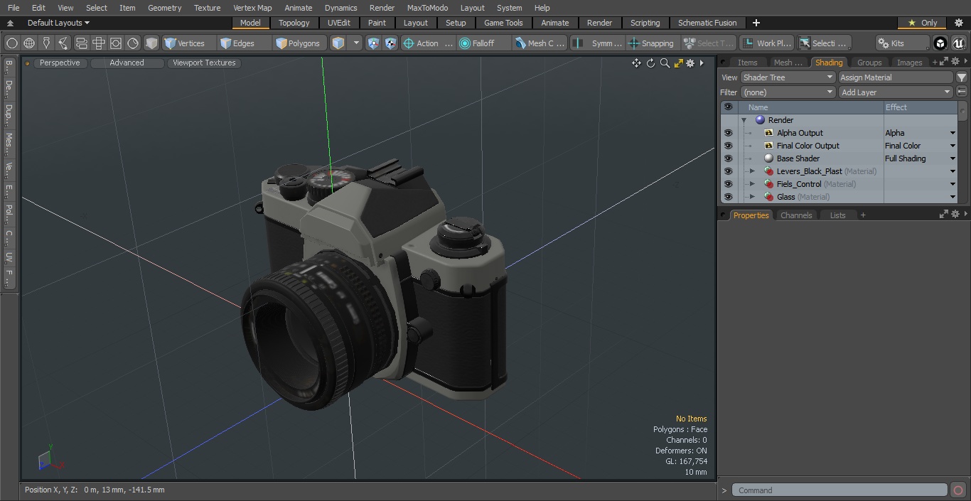 Vintage 35mm Film Camera 3D model