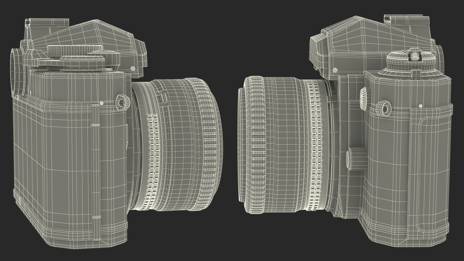 Vintage 35mm Film Camera 3D model