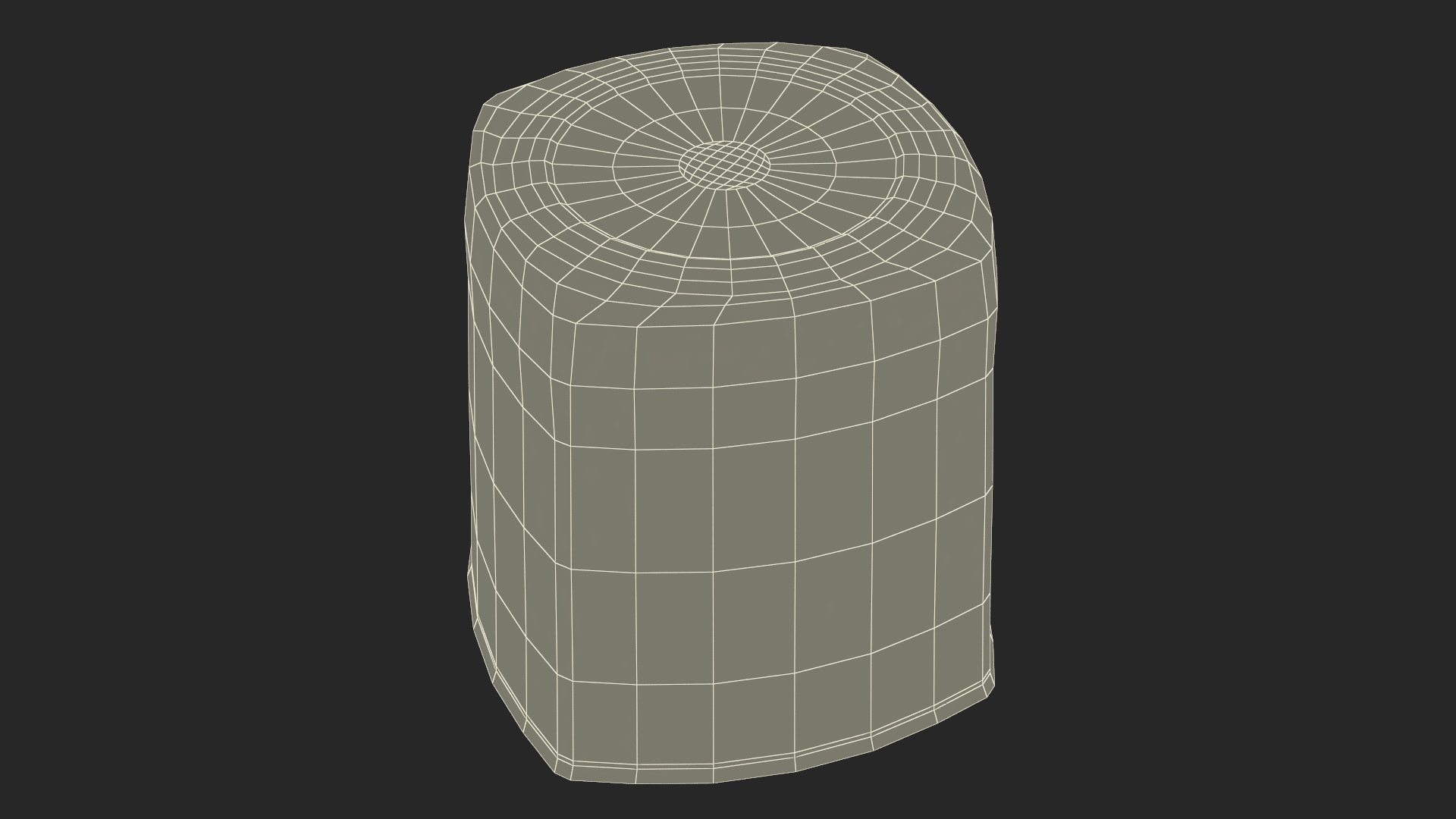 Misted Square Base Drinking Glass Thick Bottom With Whiskey 3D model