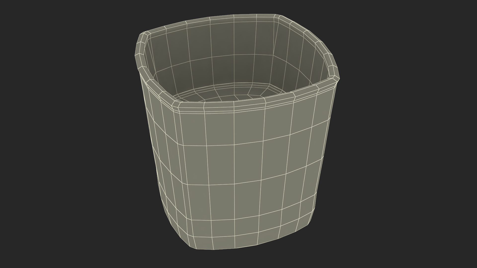 Misted Square Base Drinking Glass Thick Bottom With Whiskey 3D model