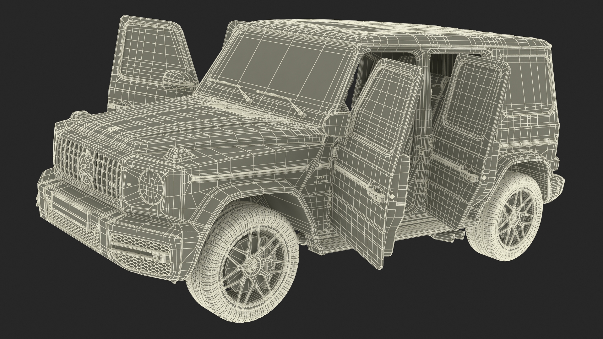 3D Mercedes-Benz G63 AMG Gray