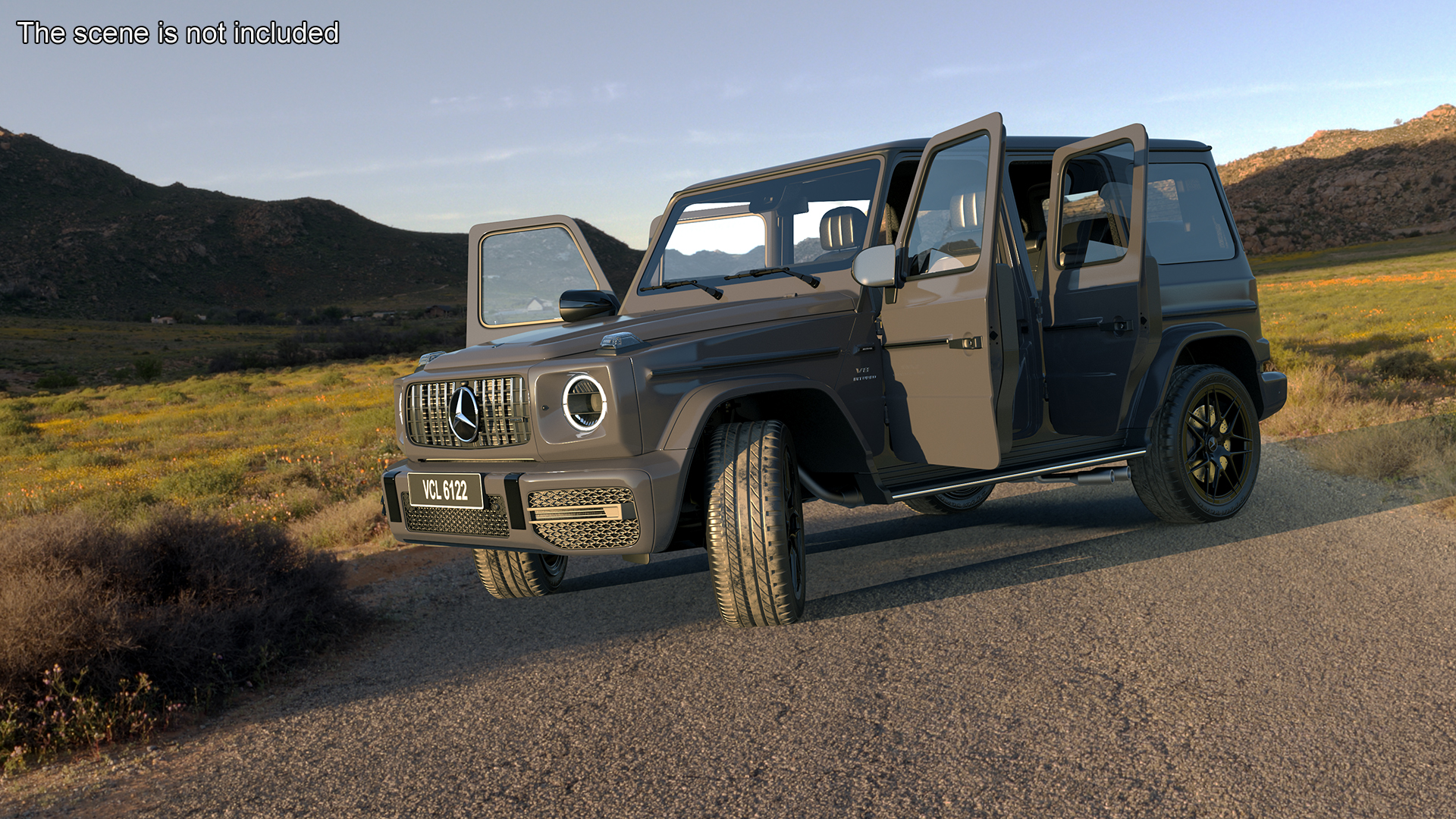 3D Mercedes-Benz G63 AMG Gray
