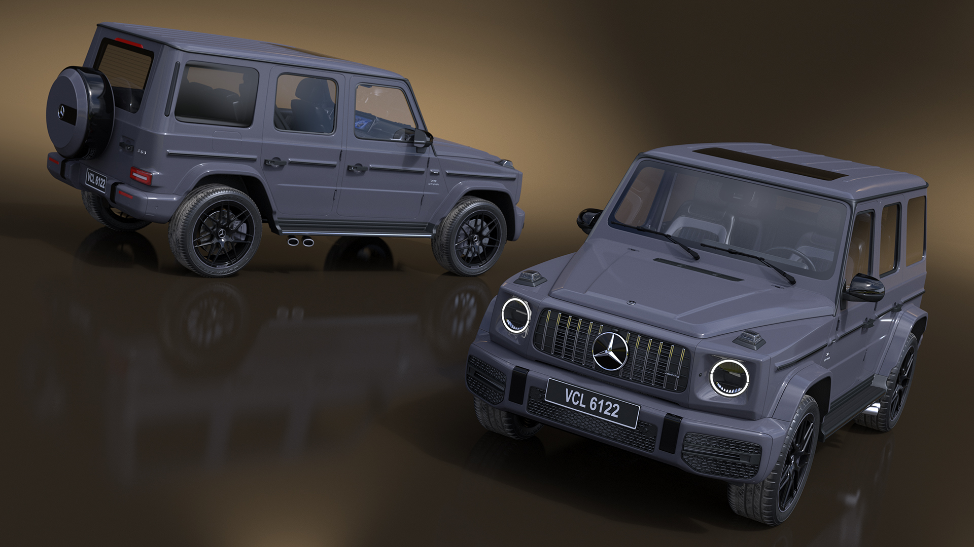 3D Mercedes-Benz G63 AMG Gray