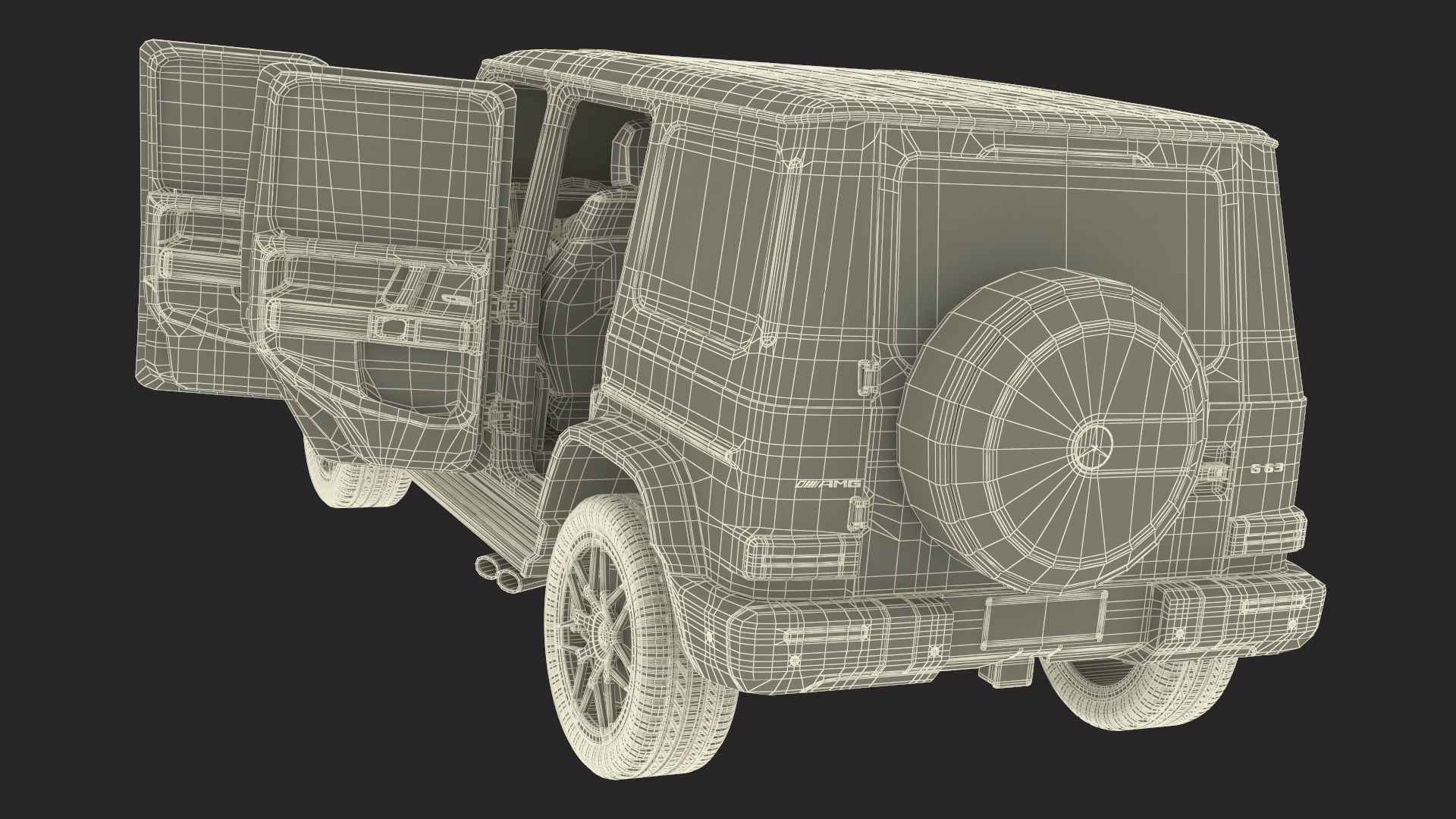 3D Mercedes-Benz G63 AMG Gray