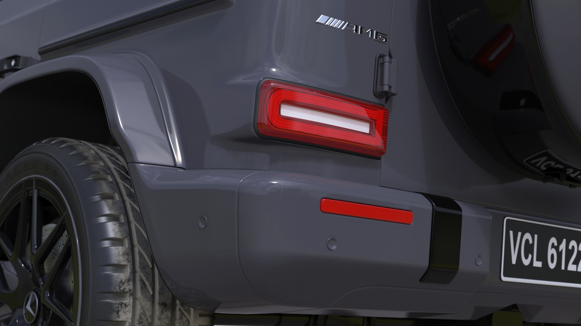 3D Mercedes-Benz G63 AMG Gray