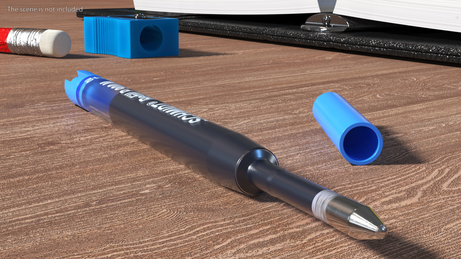 3D Blue Schmidt P900 Ballpoint Pen Refill model