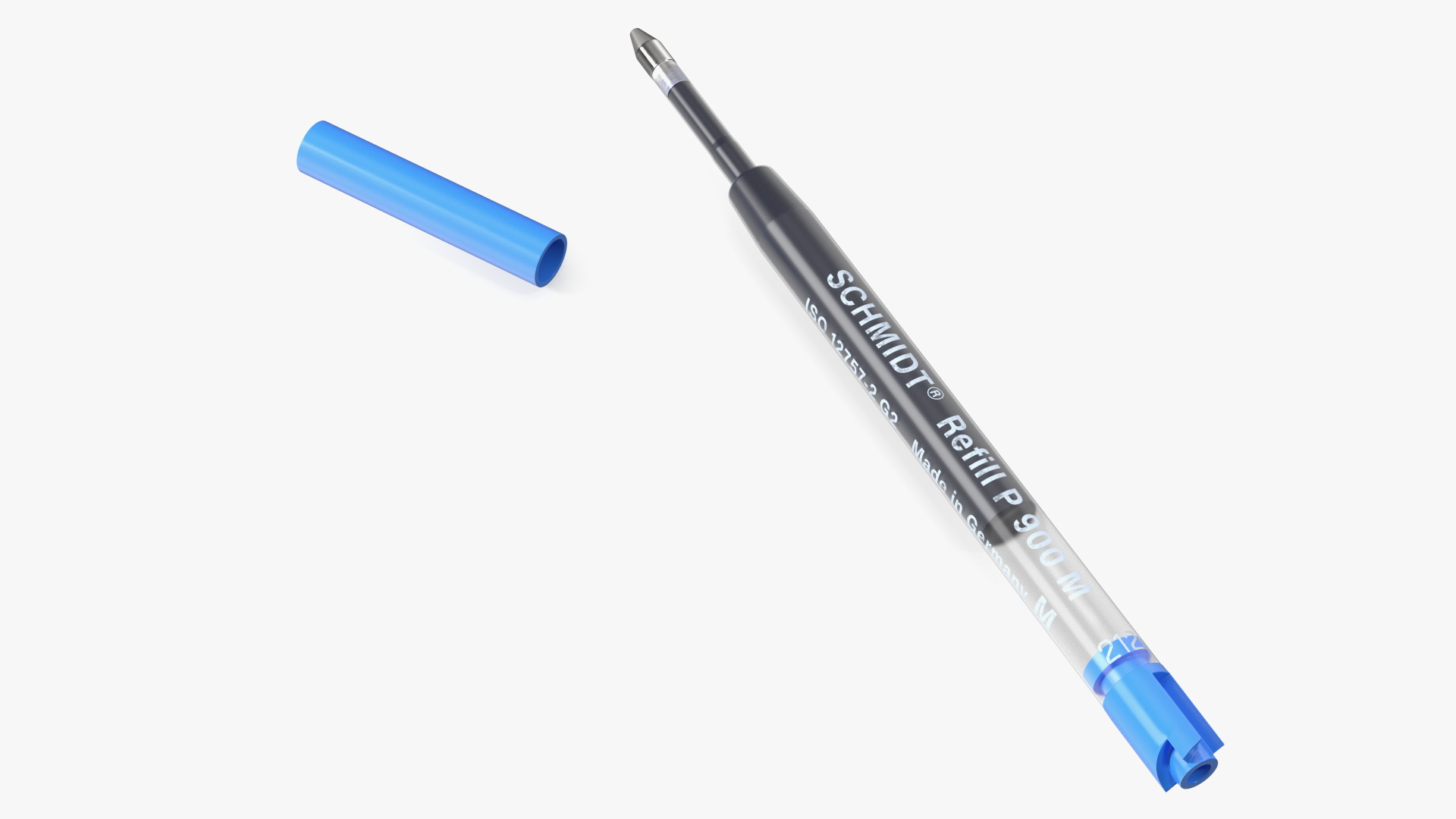 3D Blue Schmidt P900 Ballpoint Pen Refill model