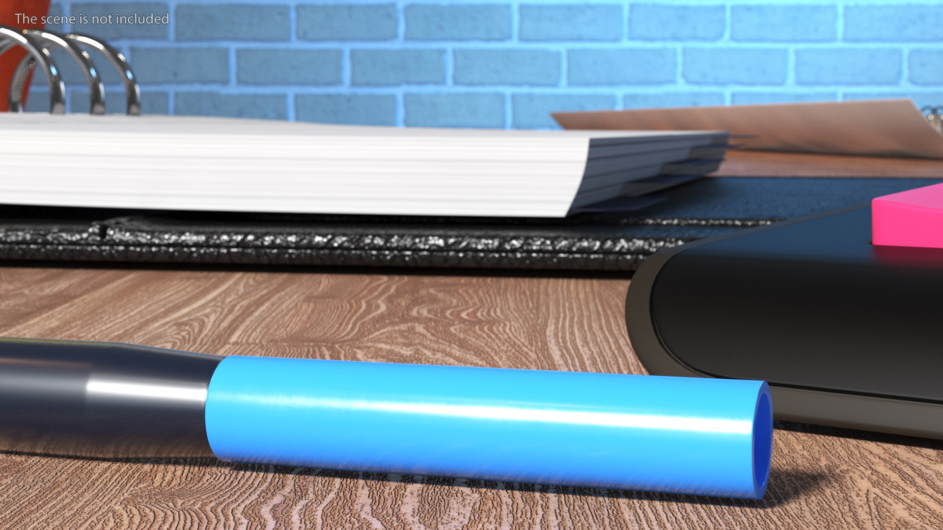 3D Blue Schmidt P900 Ballpoint Pen Refill model