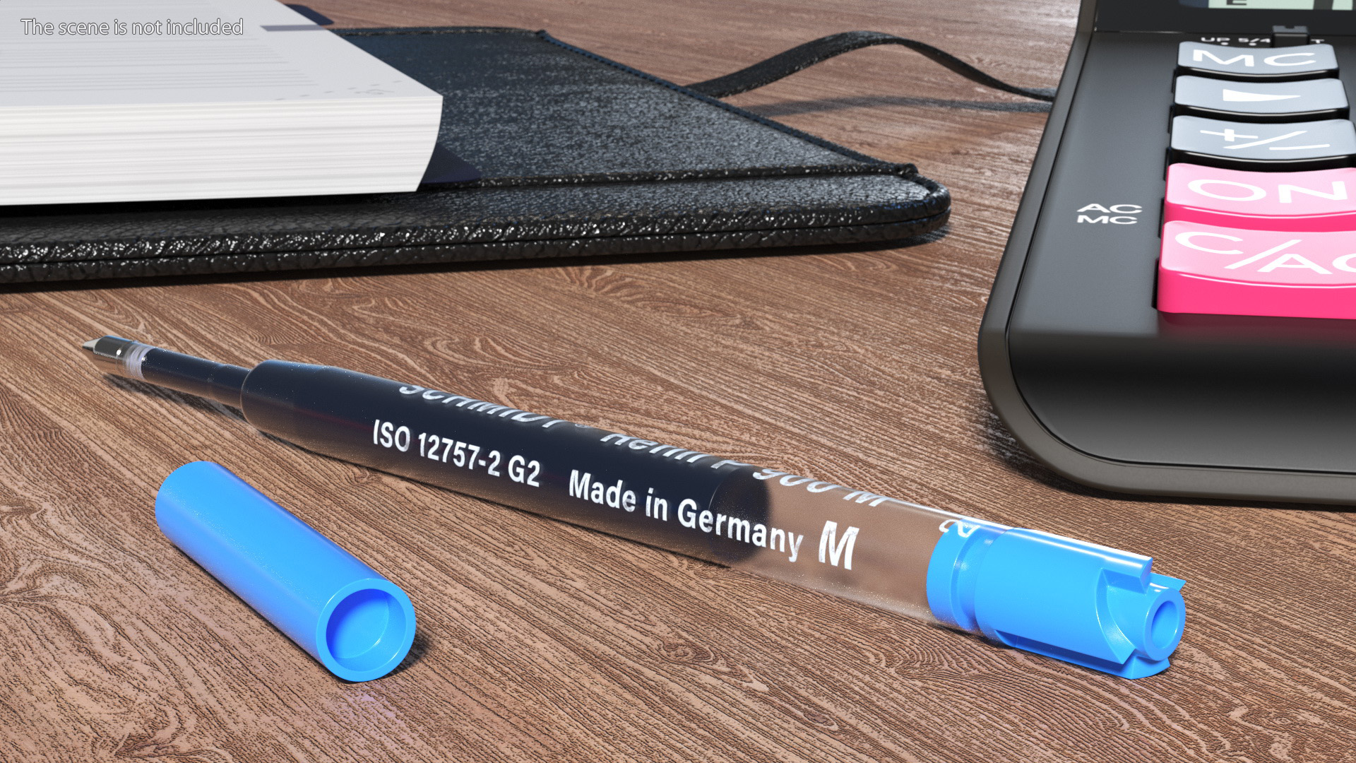 3D Blue Schmidt P900 Ballpoint Pen Refill model