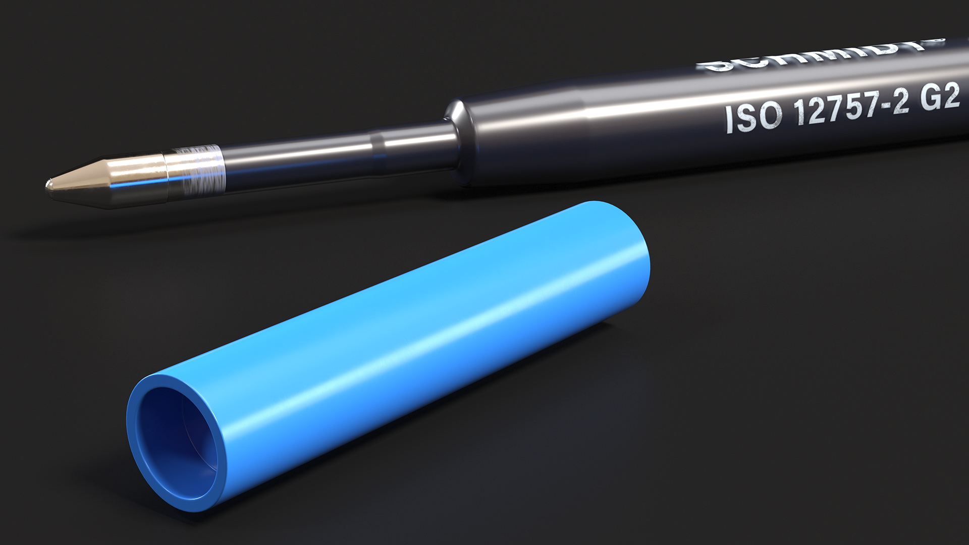 3D Blue Schmidt P900 Ballpoint Pen Refill model