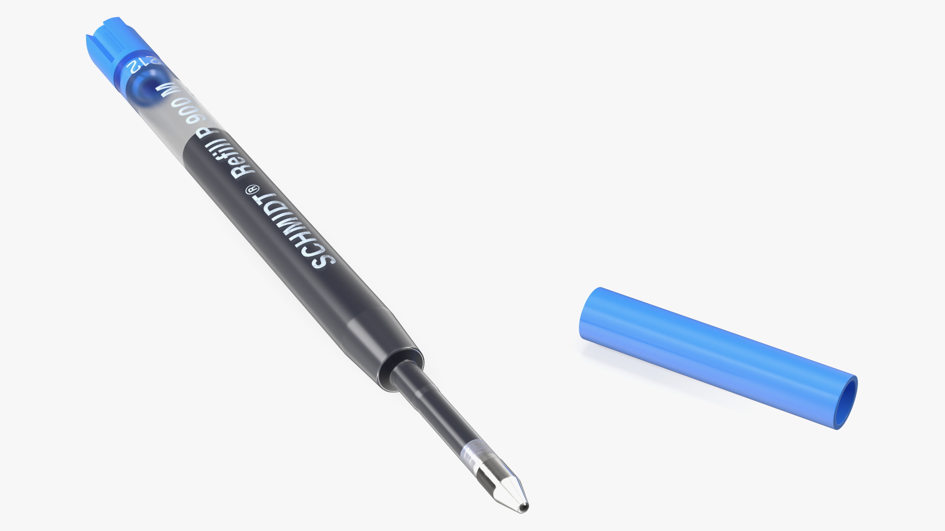 3D Blue Schmidt P900 Ballpoint Pen Refill model