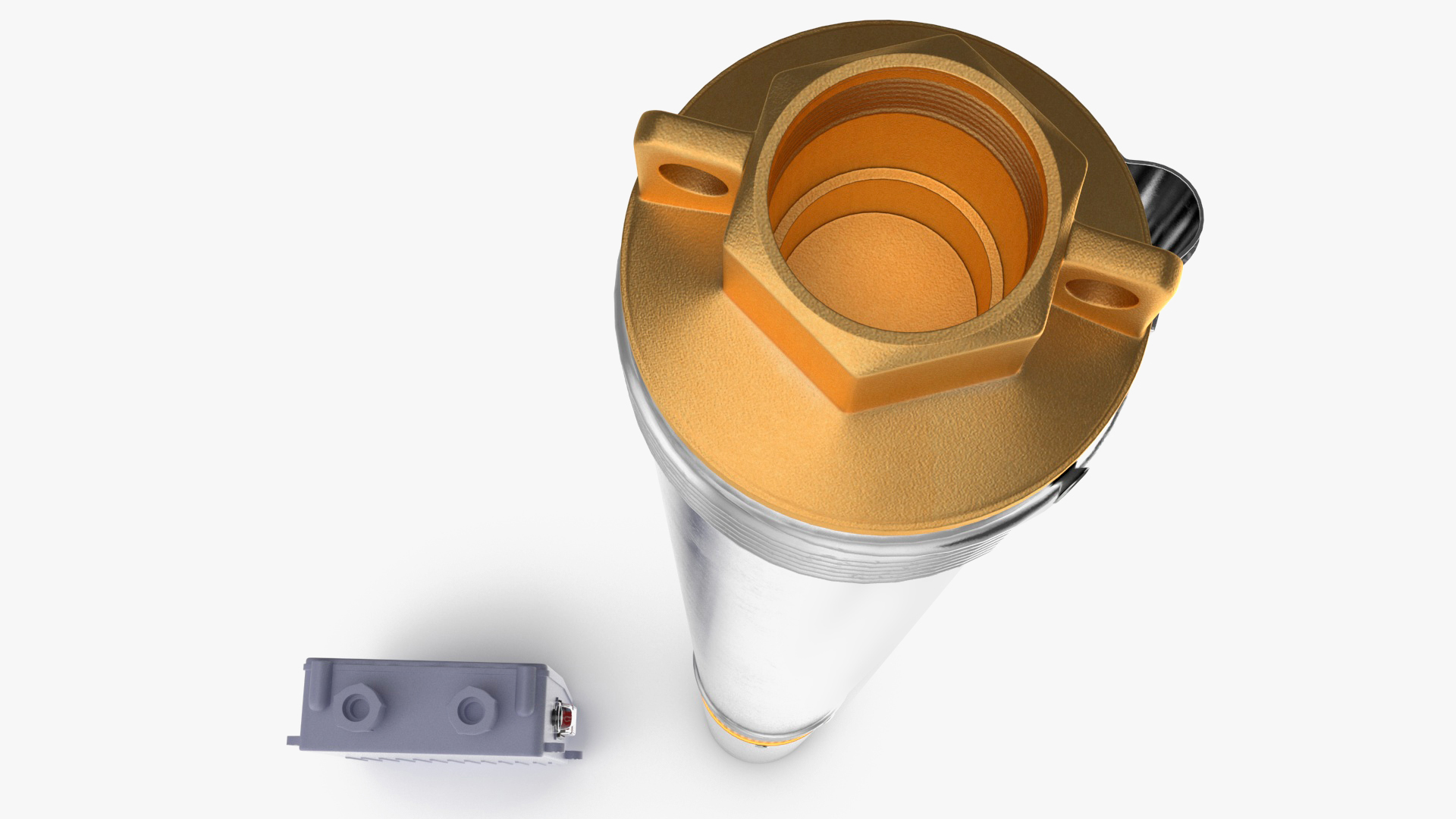 Stainless Steel Submersible Electric Water Pump 3D
