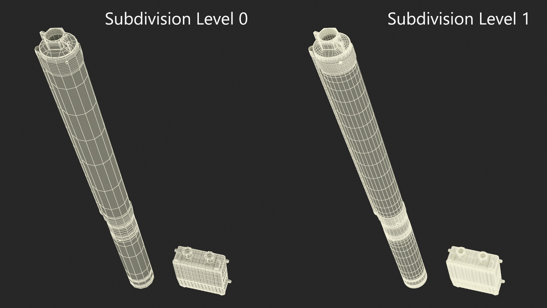 Stainless Steel Submersible Electric Water Pump 3D