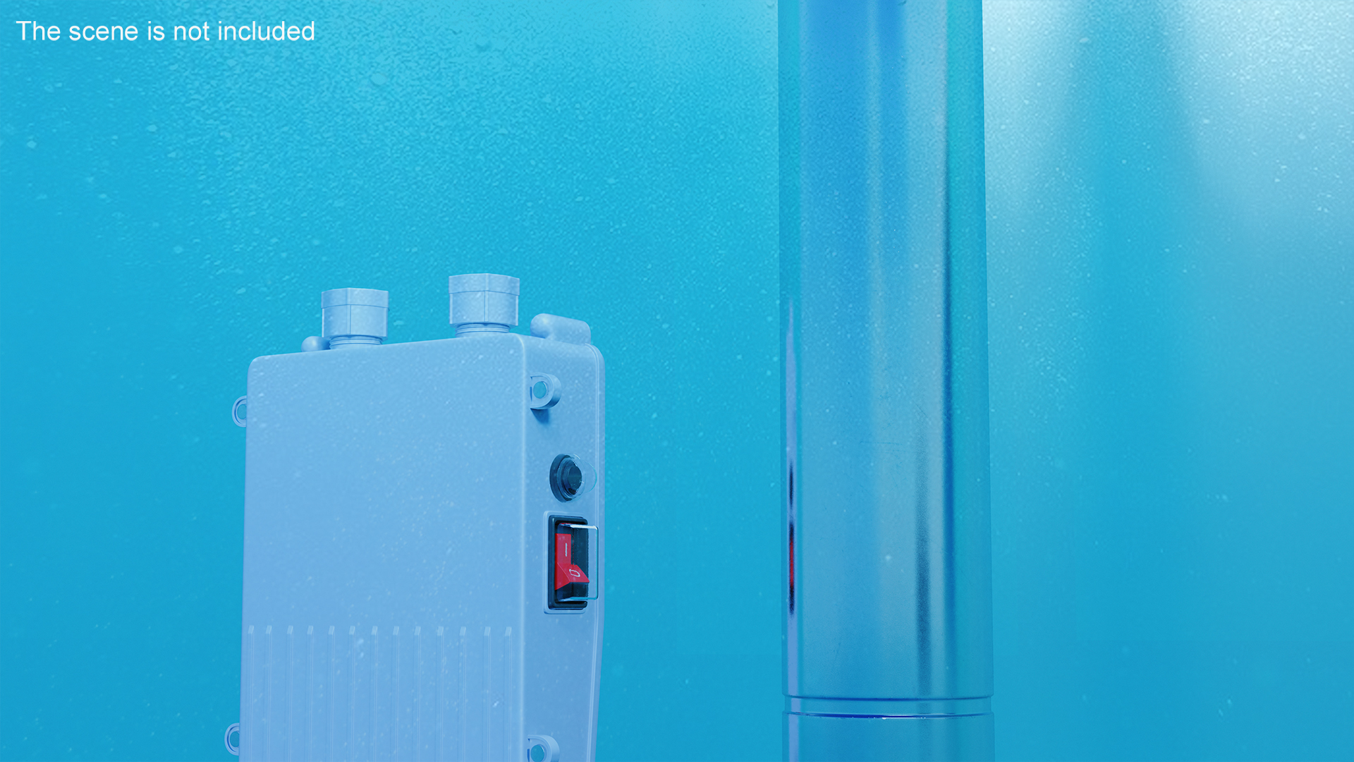 Stainless Steel Submersible Electric Water Pump 3D