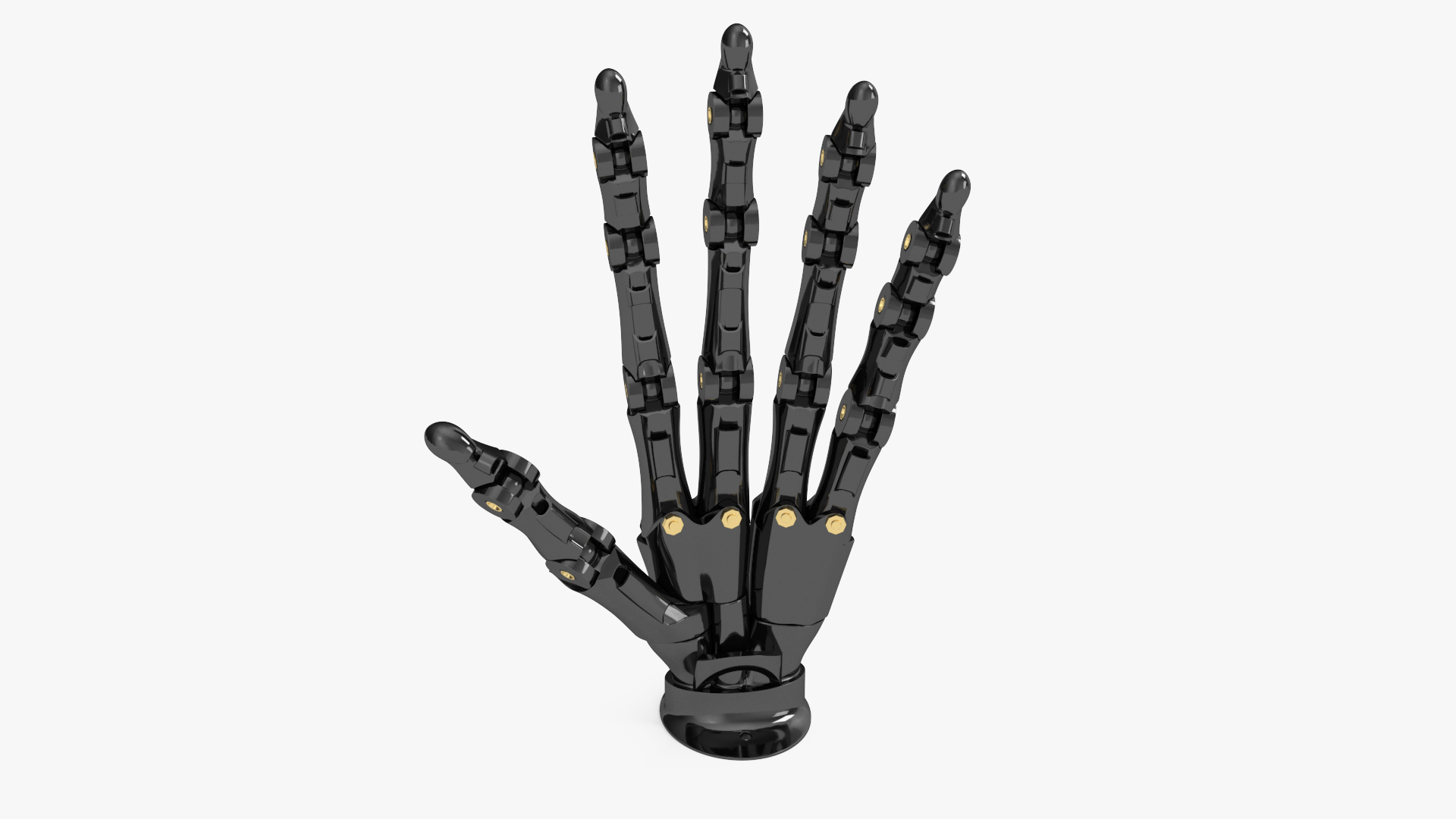 3D Robotic Hand Black model