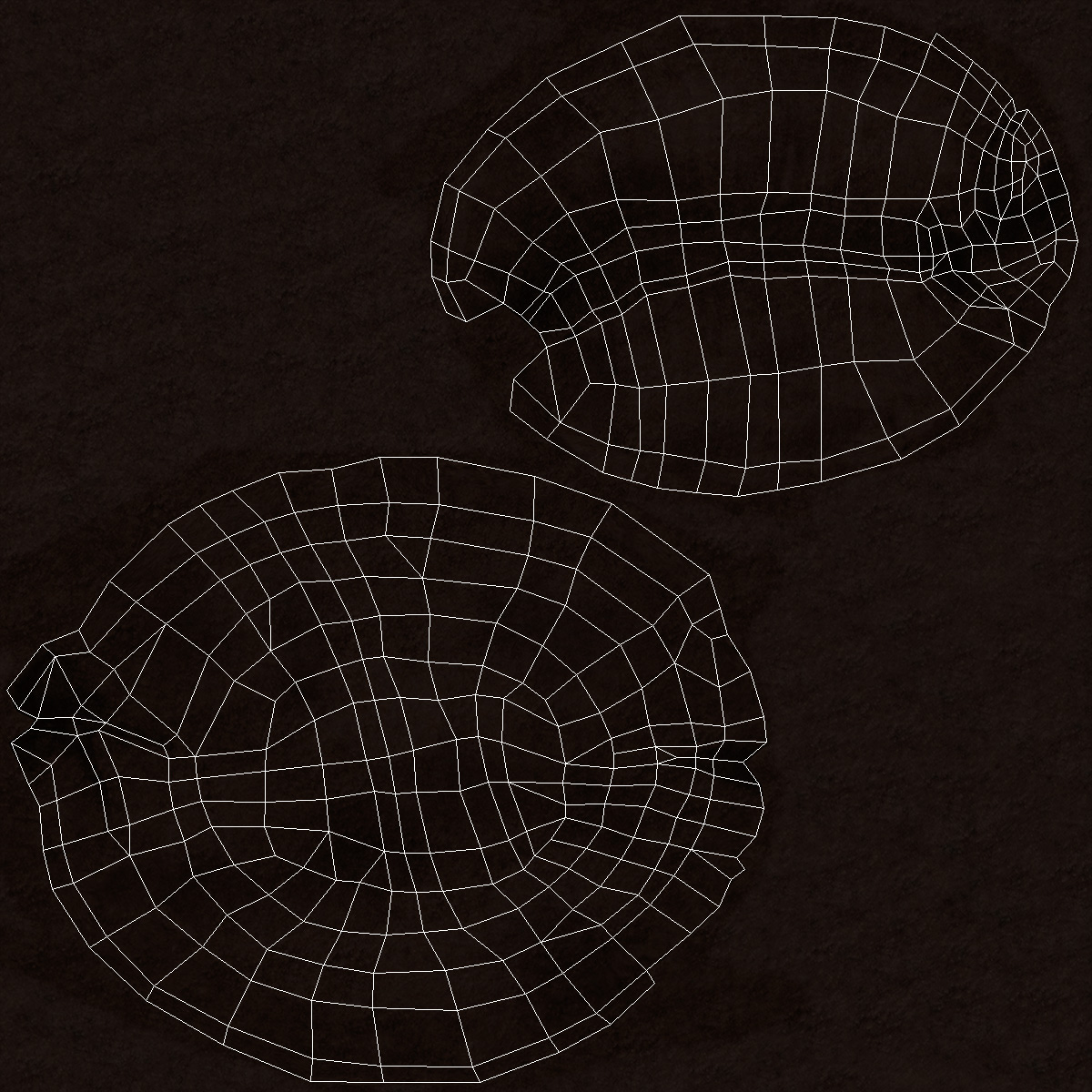 Dark Roast Coffee Bean 3D