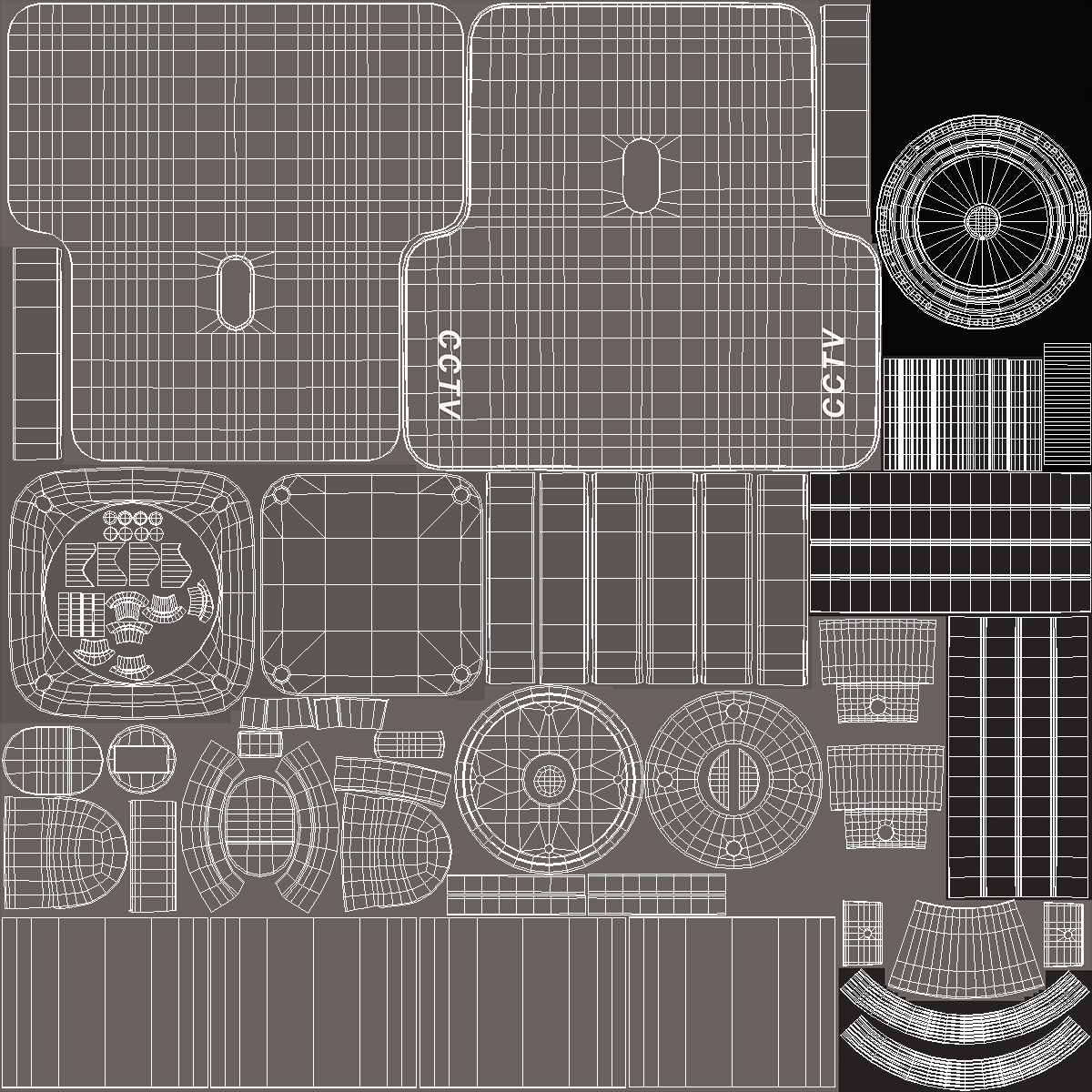 3D Security Surveillance Camera model
