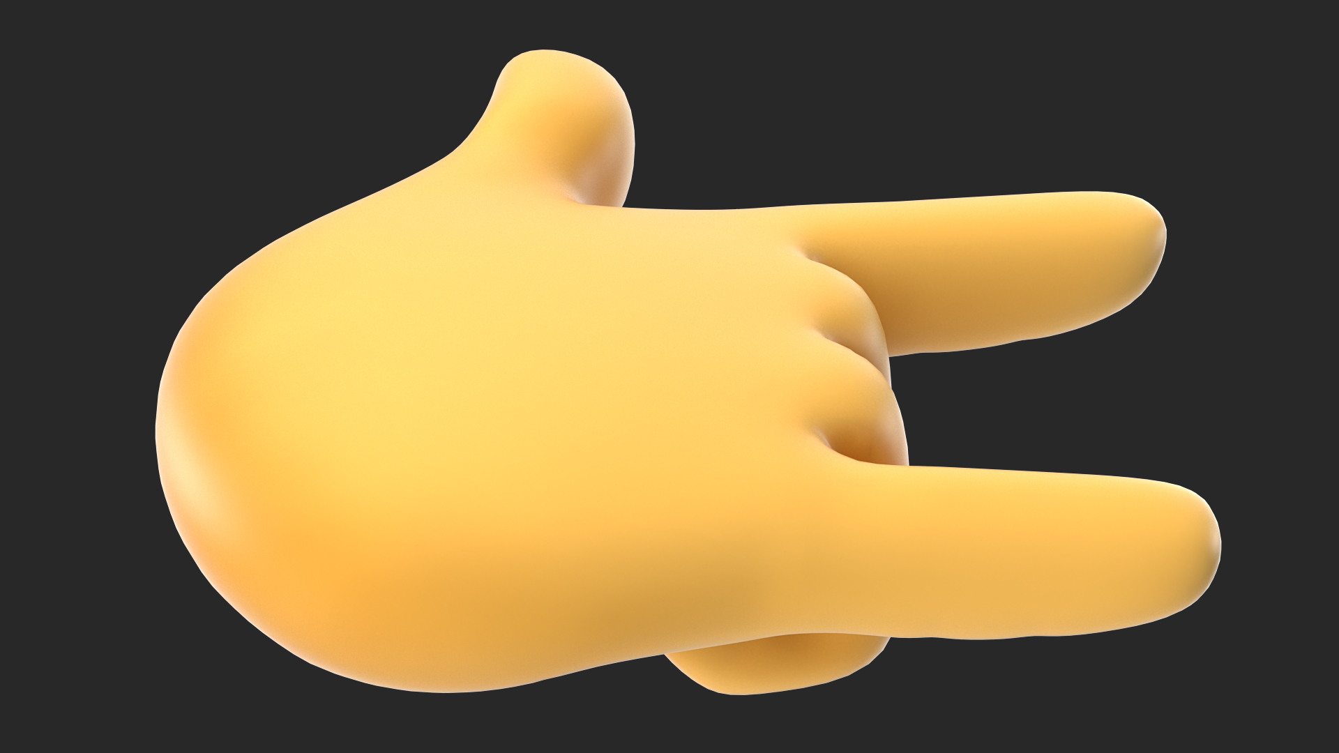 Love-You Gesture Emoji 3D