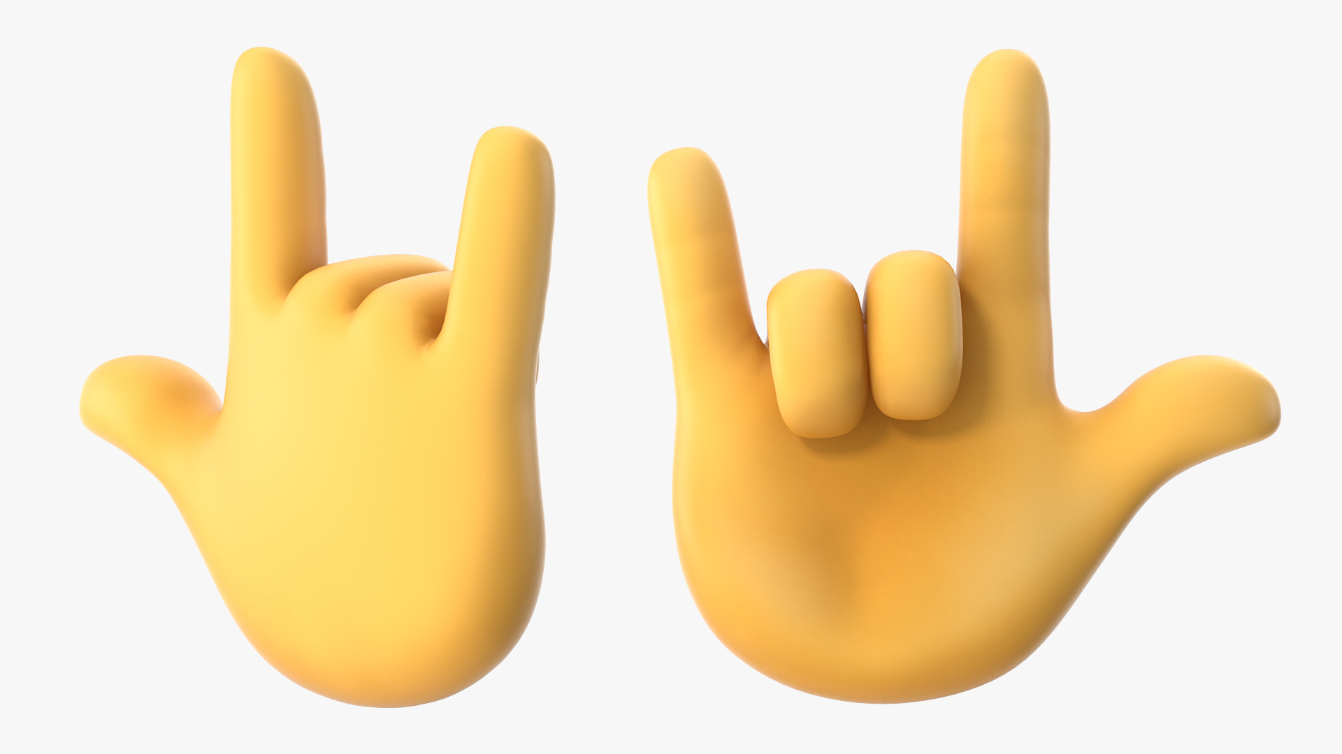 Love-You Gesture Emoji 3D