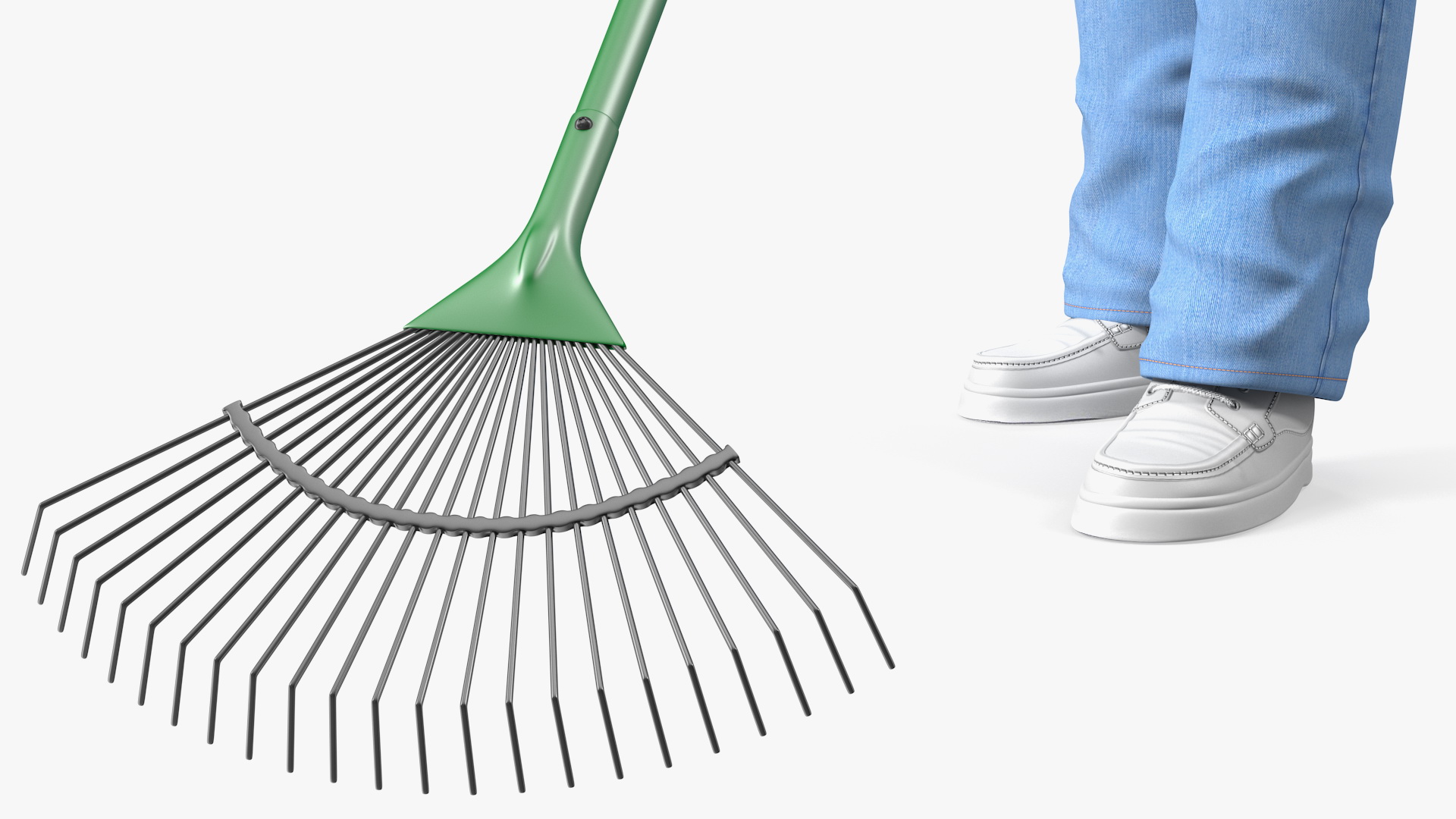 3D Elderly Man Homewear Working Pose model