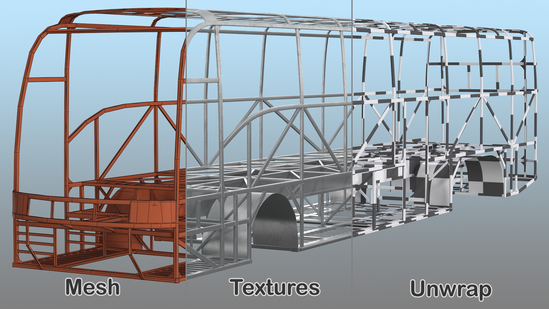 Bus Frame Structure 3D model