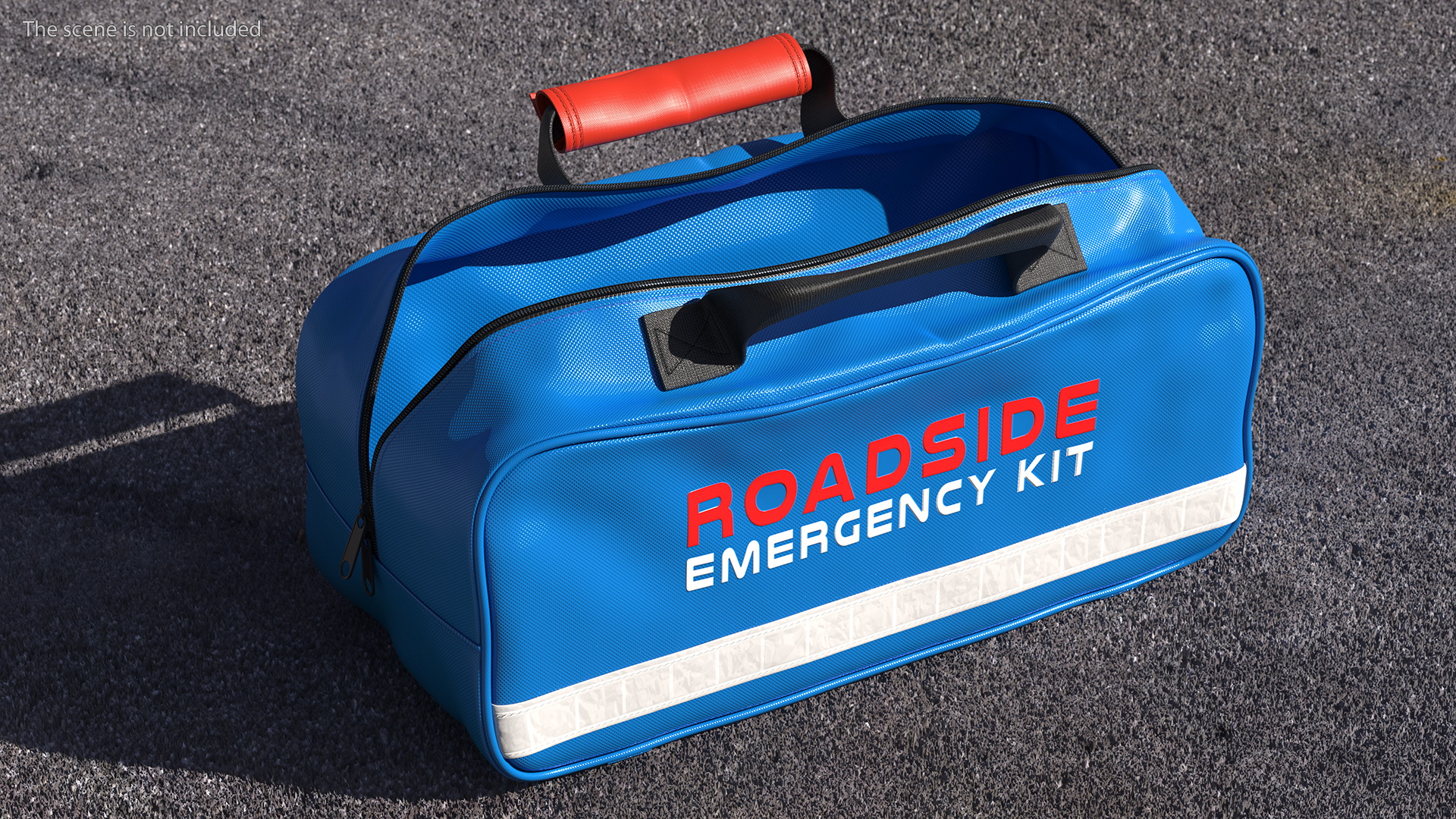 Roadside Emergency Assistance Kit Bag Open 3D