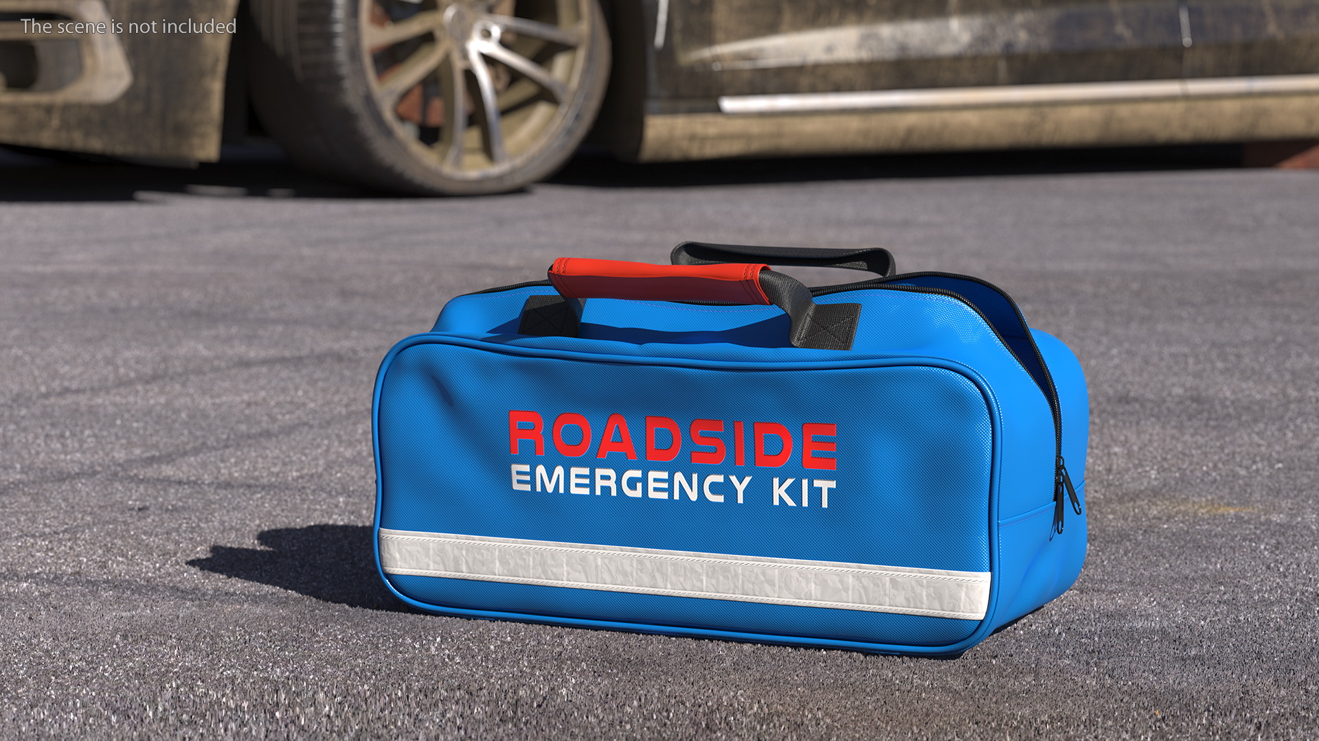Roadside Emergency Assistance Kit Bag Open 3D