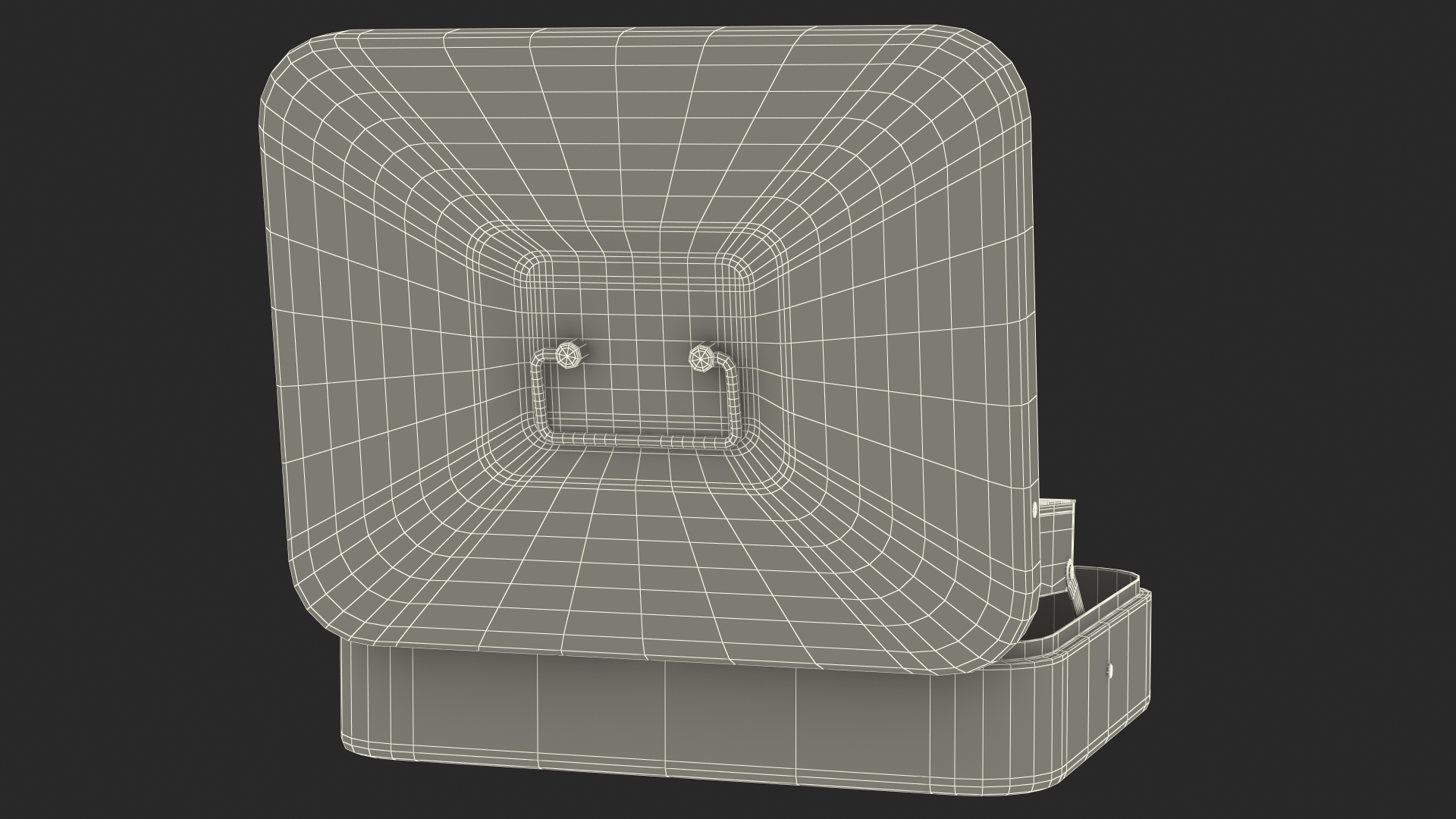 3D Cash Box Black Rigged