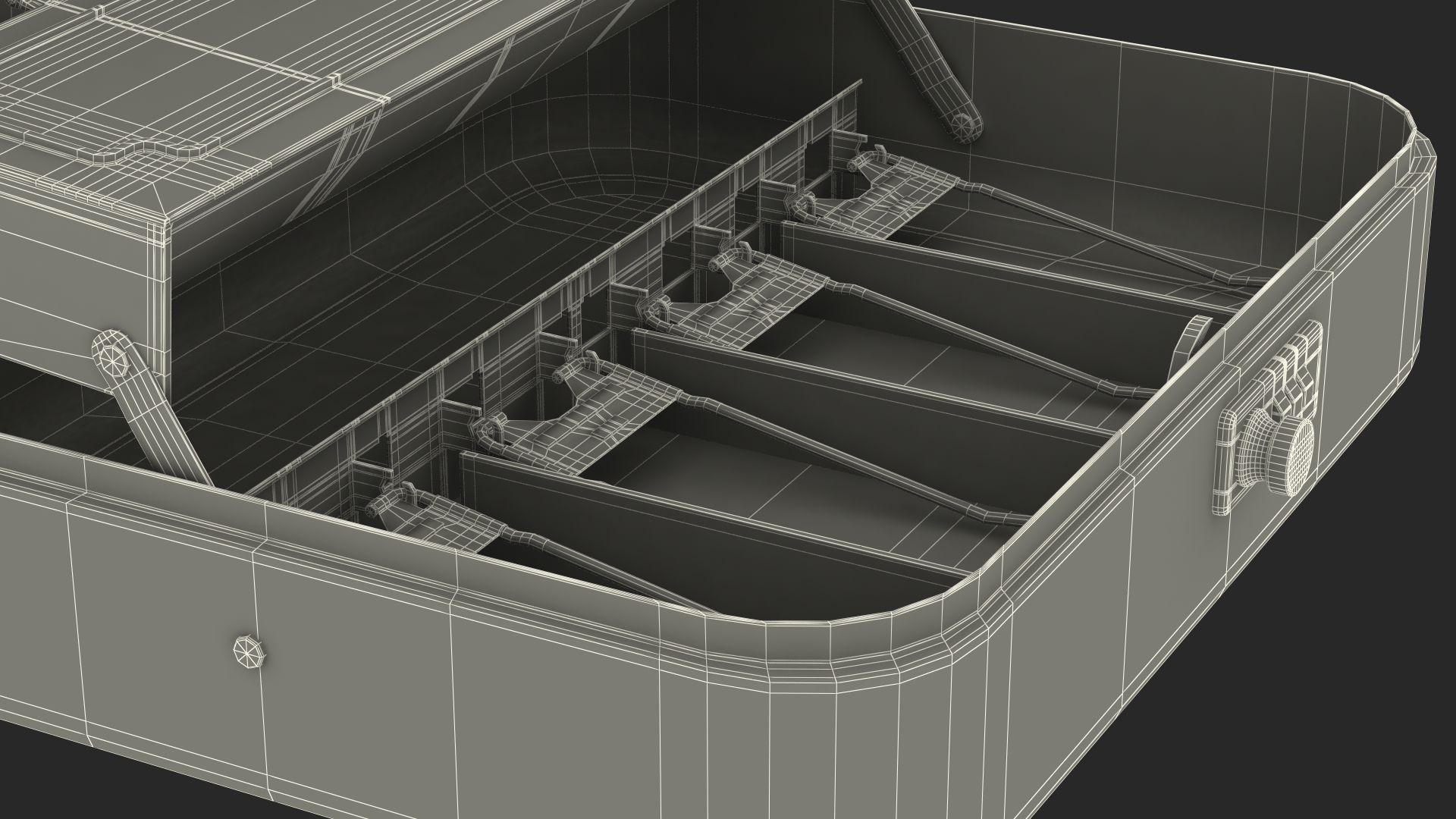 3D Cash Box Black Rigged