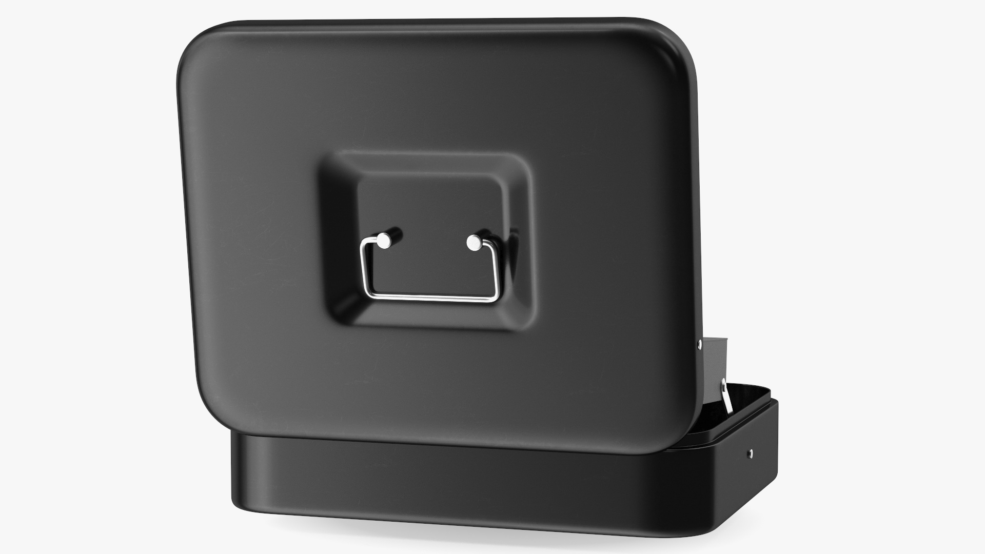 3D Cash Box Black Rigged
