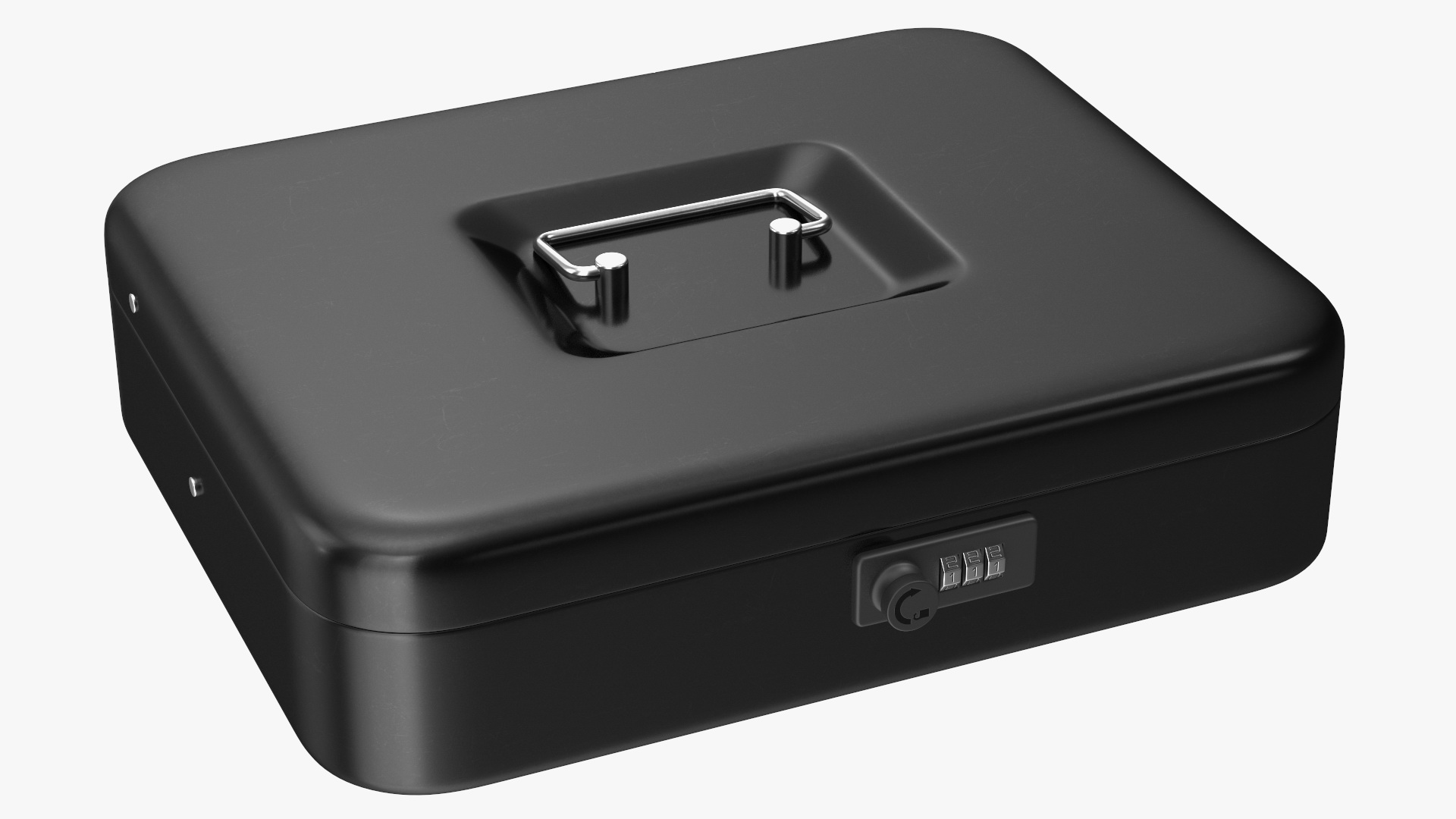 3D Cash Box Black Rigged