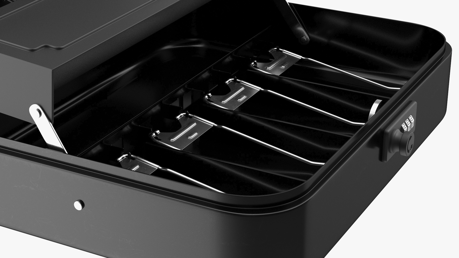 3D Cash Box Black Rigged