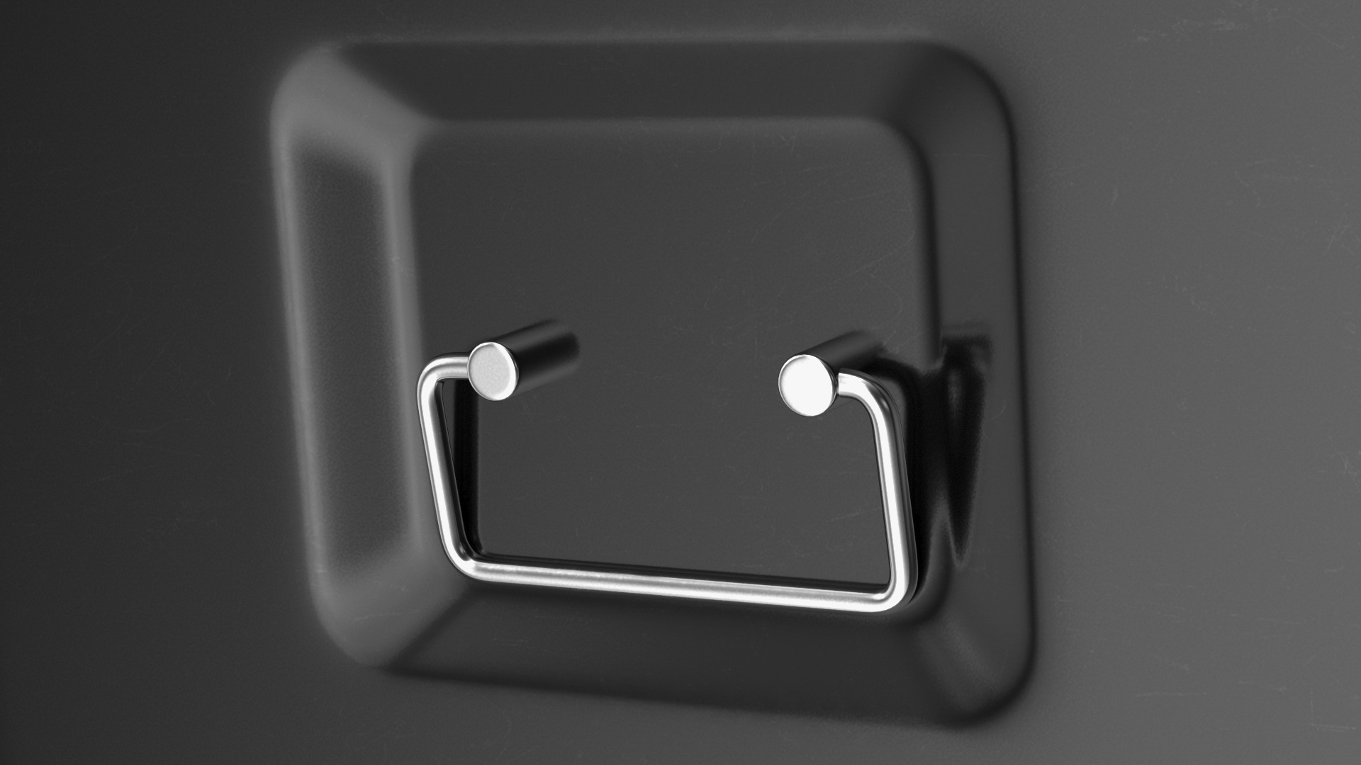 3D Cash Box Black Rigged