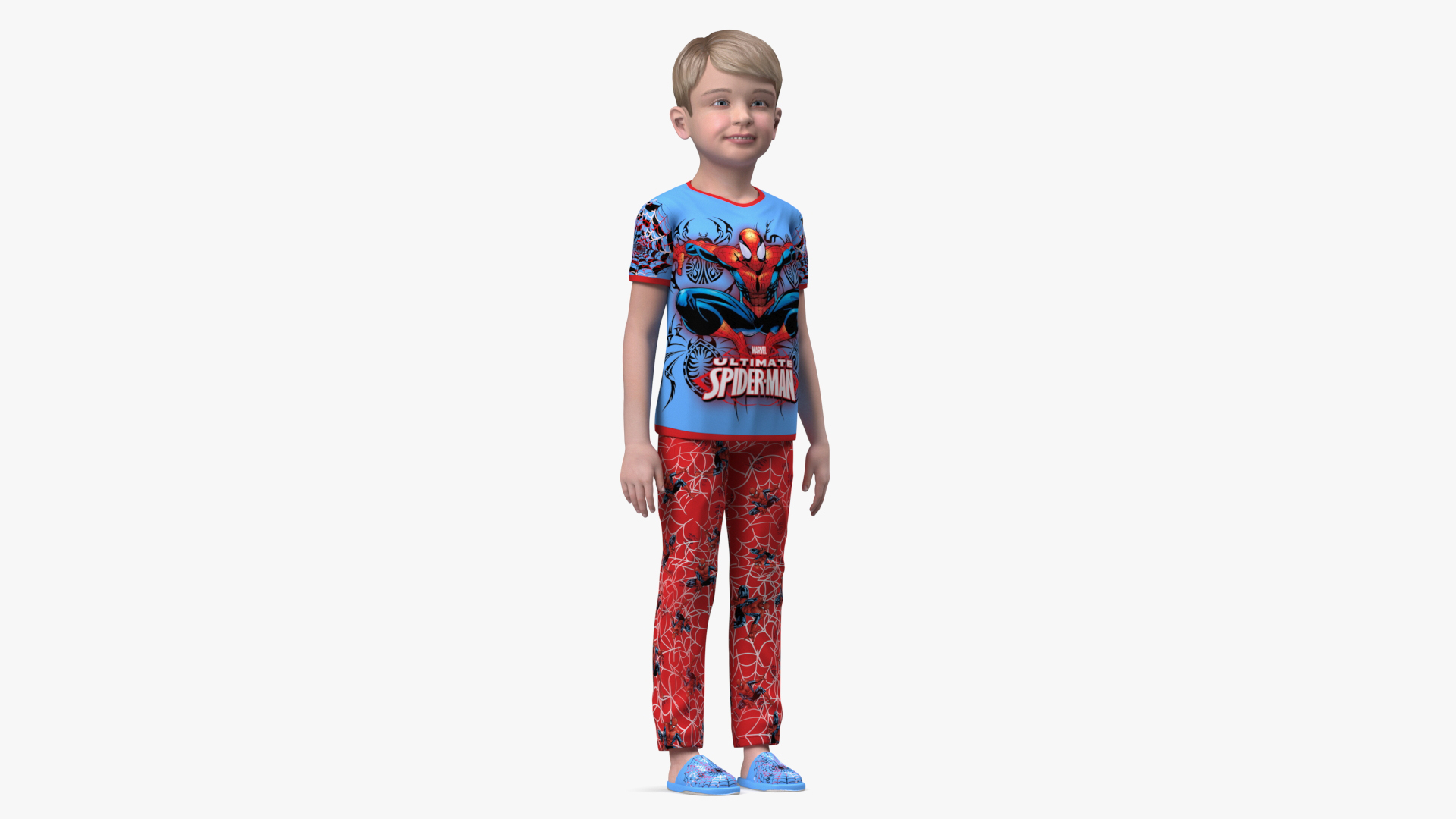 3D Child Boy Home Style Rigged for Cinema 4D