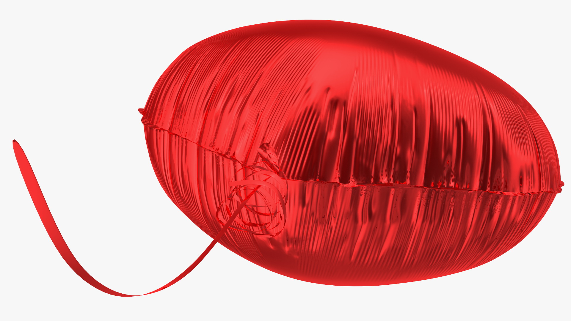 Red Heart Shaped Foil Balloon 3D model